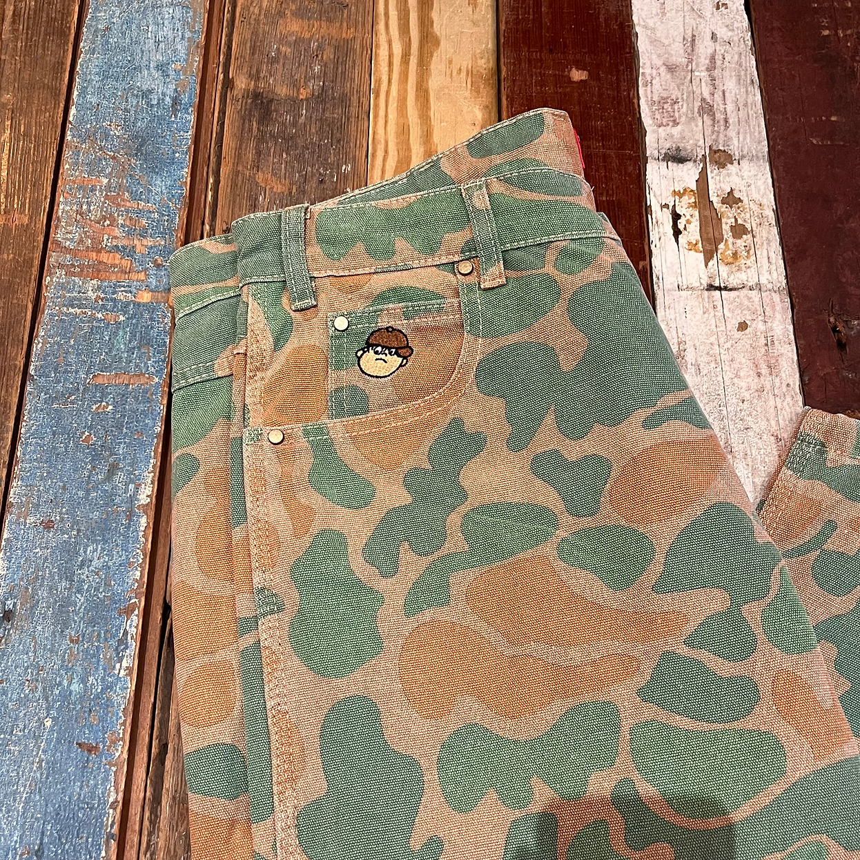 Santosuosso Camo Pants Washed Camo