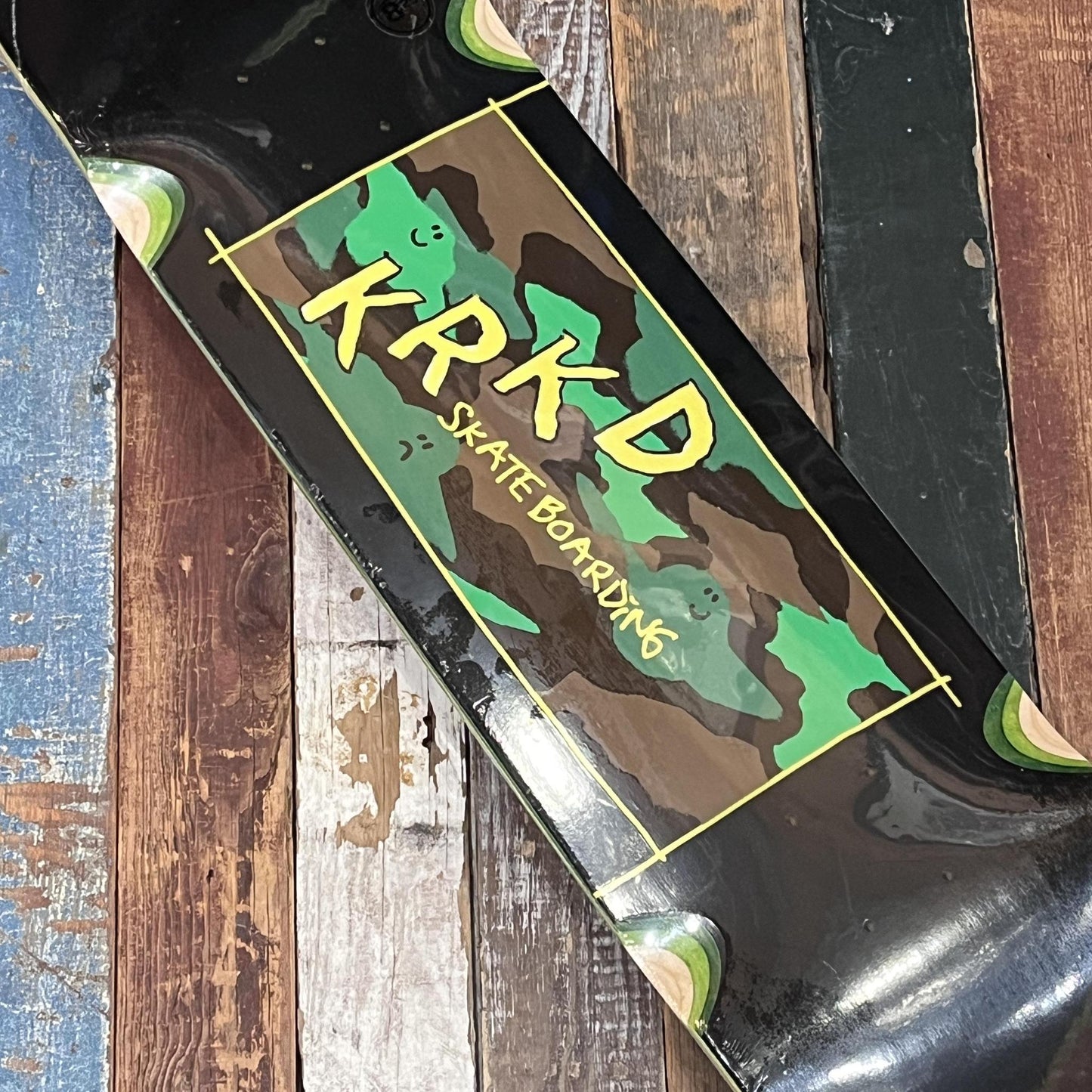 Krooked Kamo Black 8.25" Deck