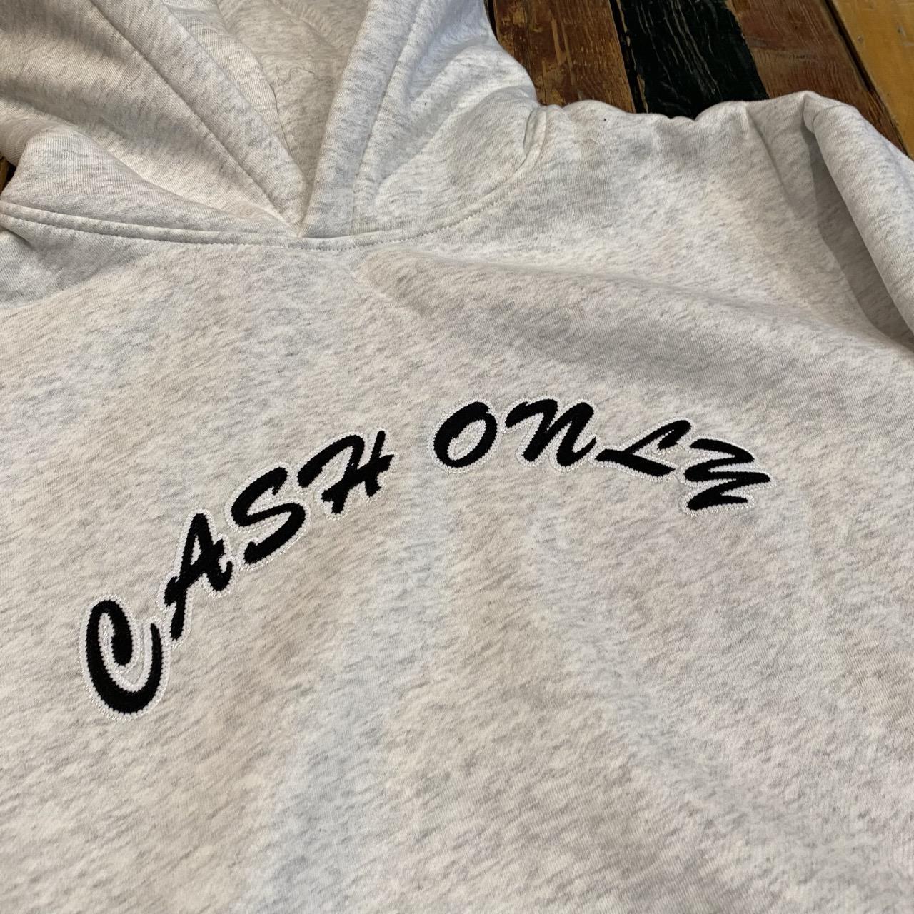 Cash Only Stitch Logo Pullover Hood