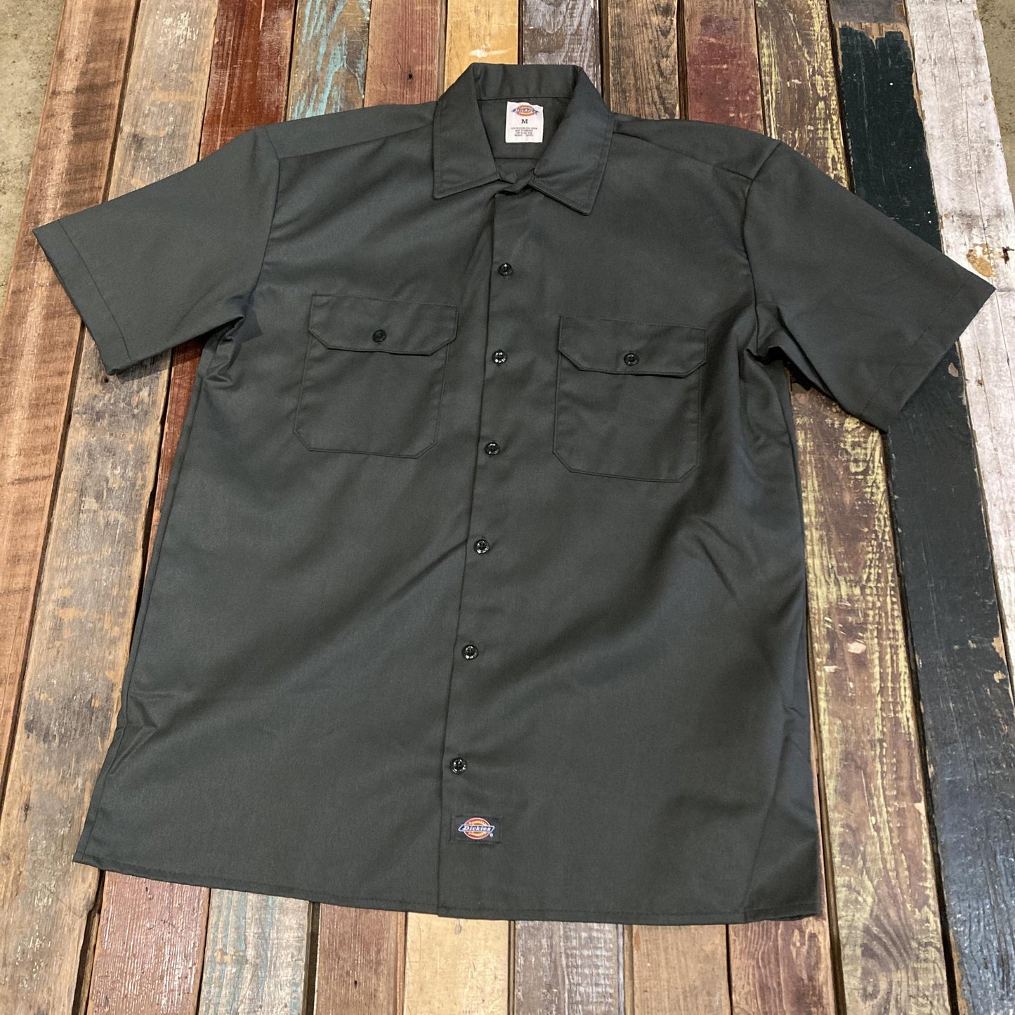Olive Grn Twill Work Shirt