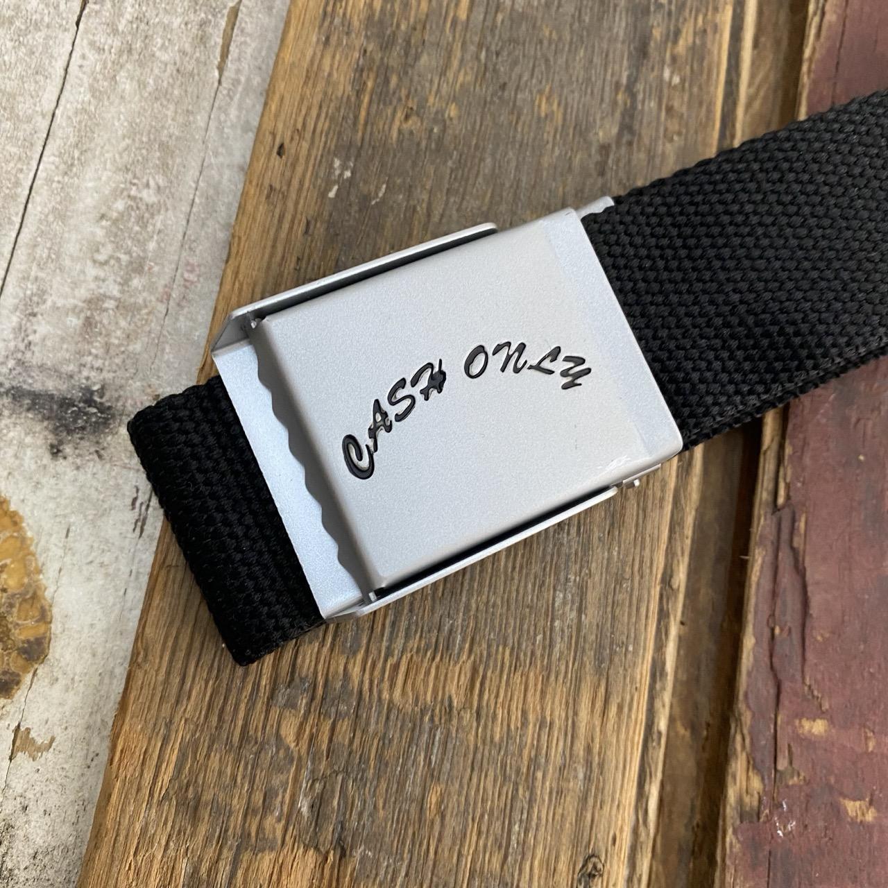 Cash Only Logo Web Belt