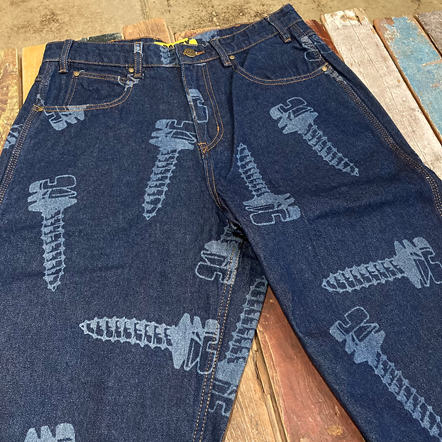 ButterGoods Screw Denim Pants Dark Indigo