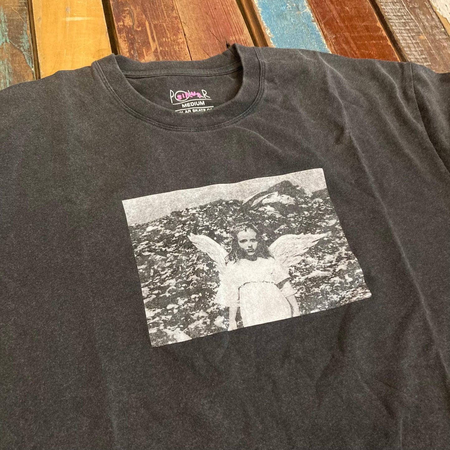 Angel Tee Silver Black