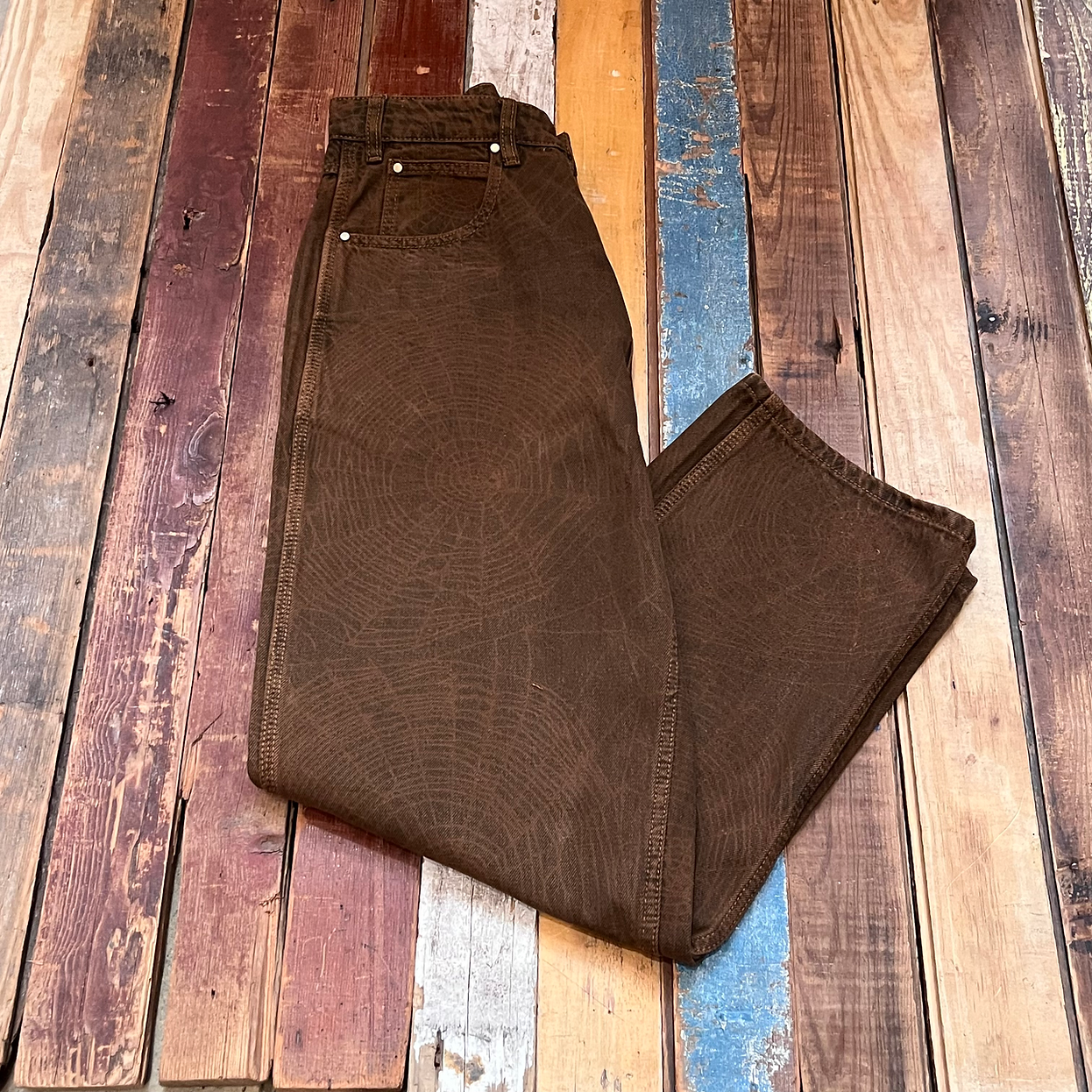 Web Denim Jeans Brown