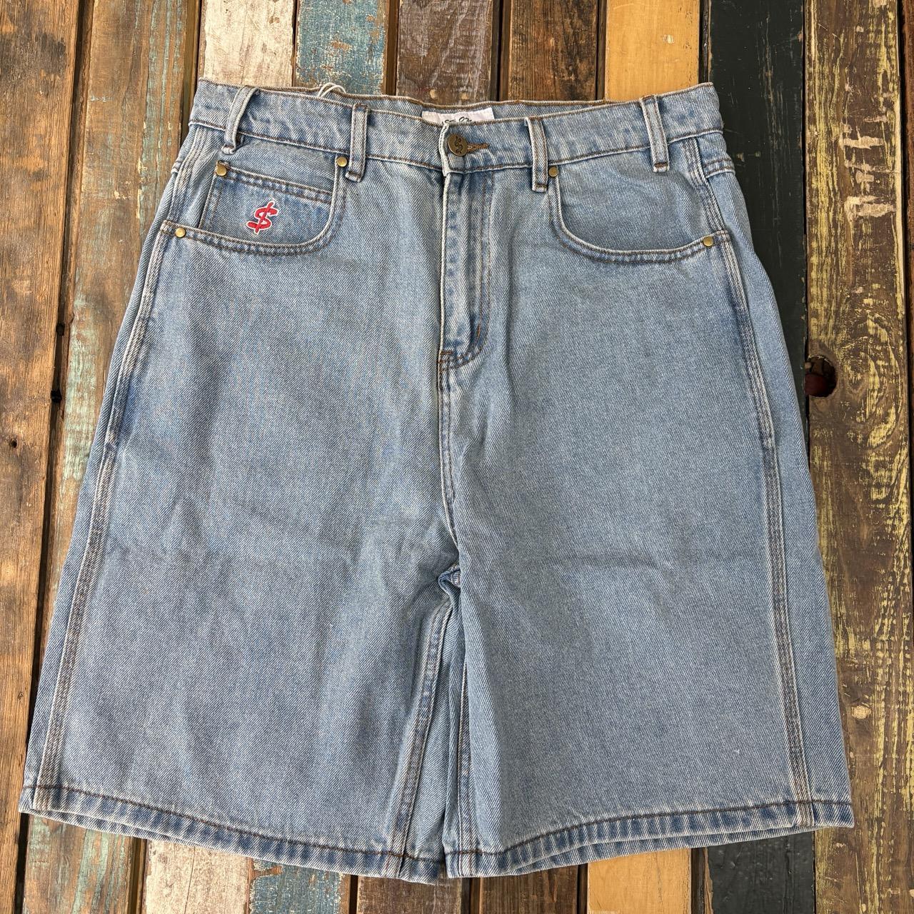 Cash Only Logo Baggy Denim Shorts