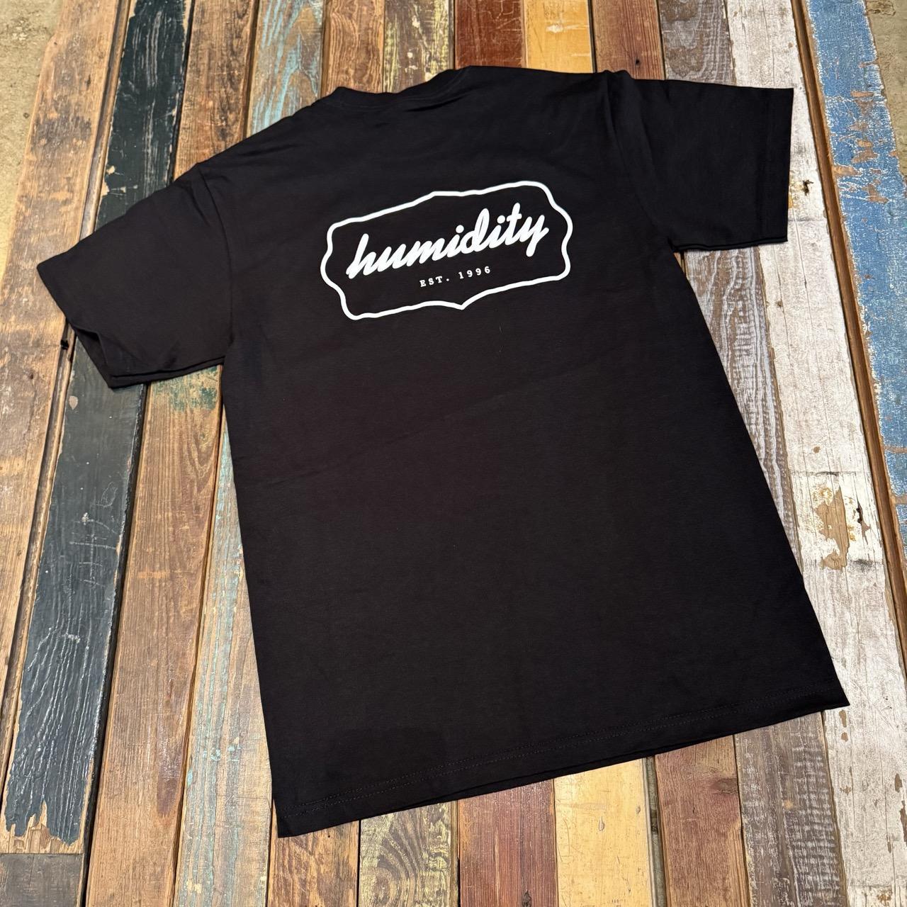 humidity (Puff Print) Badge Tee (Black/White)