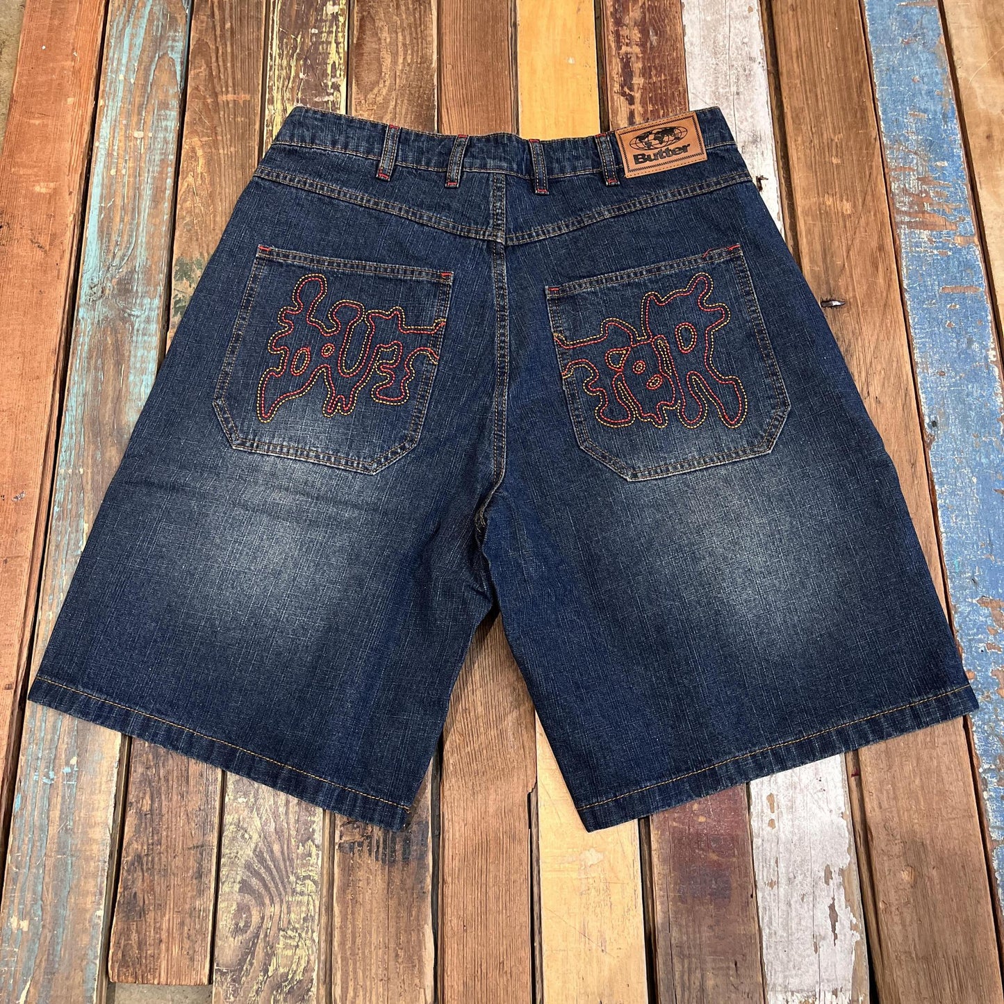 ButterGoods Blotch Denim Shorts