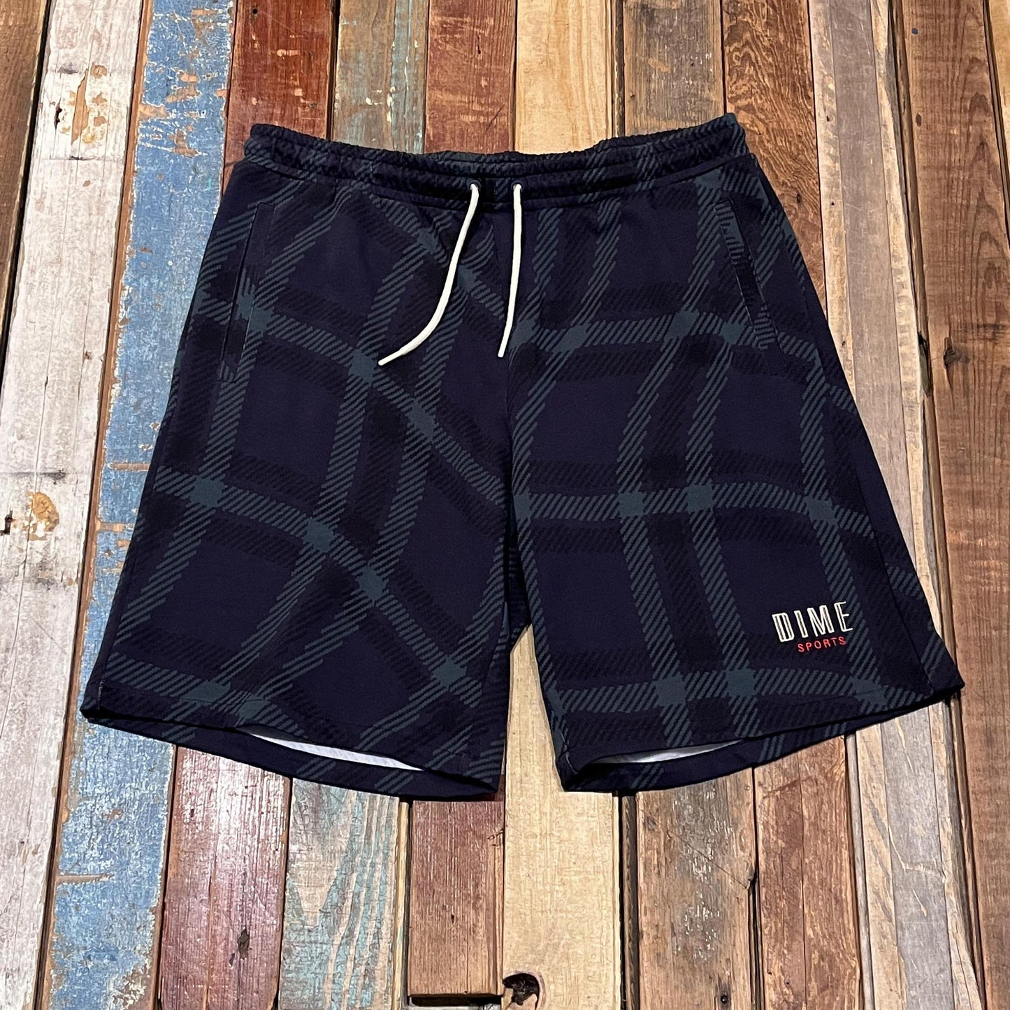 Dime Plaid Shorts Green