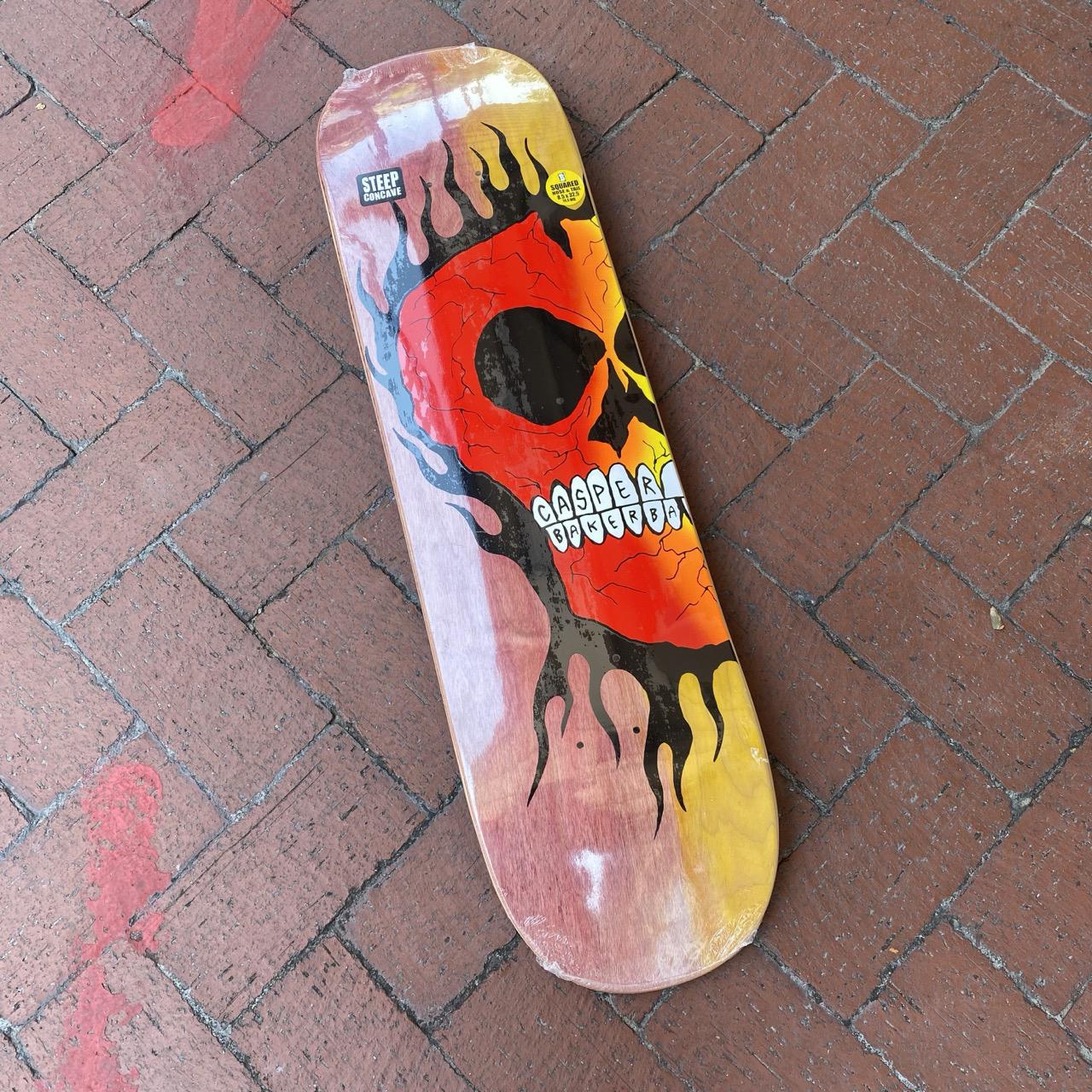 Baker Casper Brooker Rasta Skull Deck 8.5"