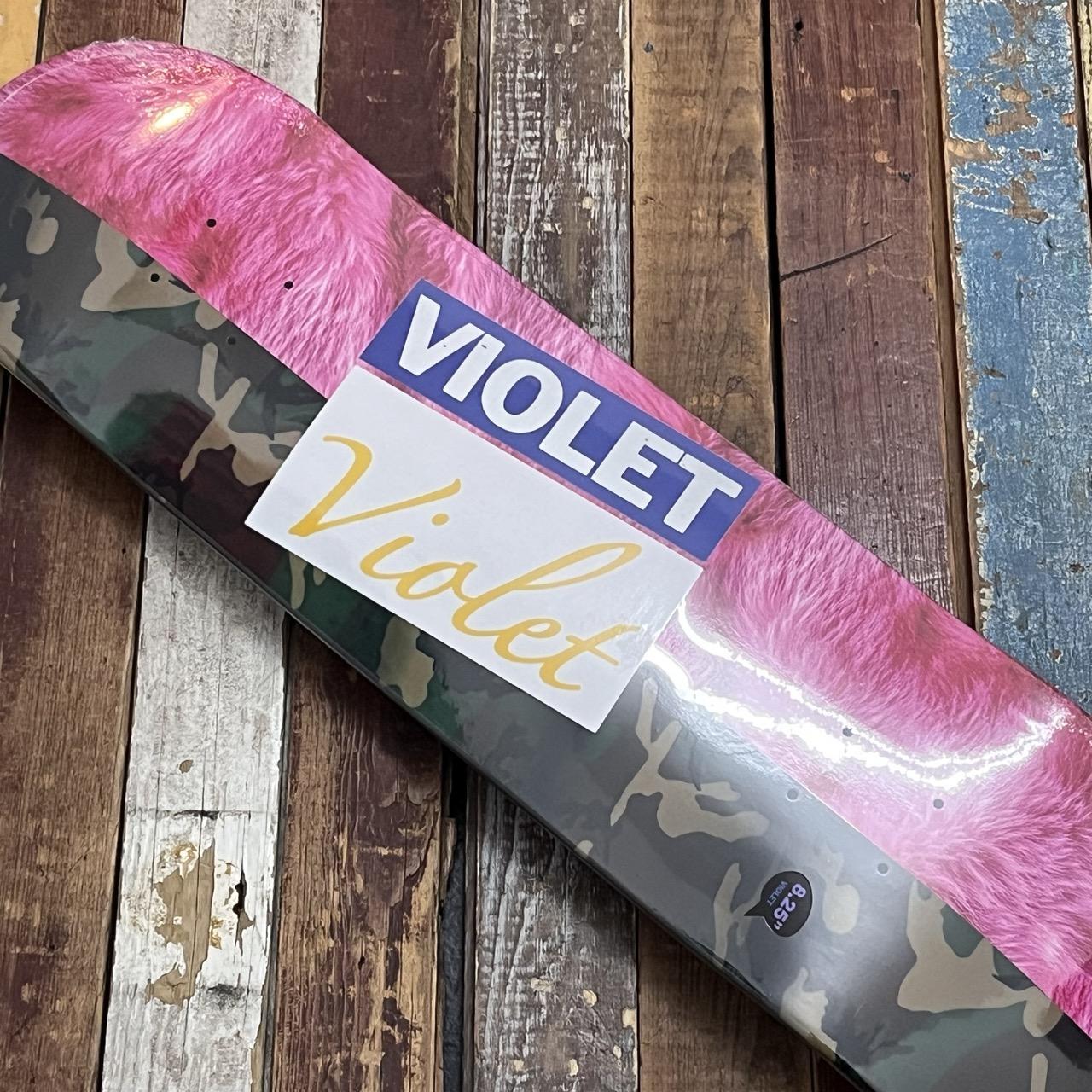 Violet Pink Fur and Camo 8.25" Deck
