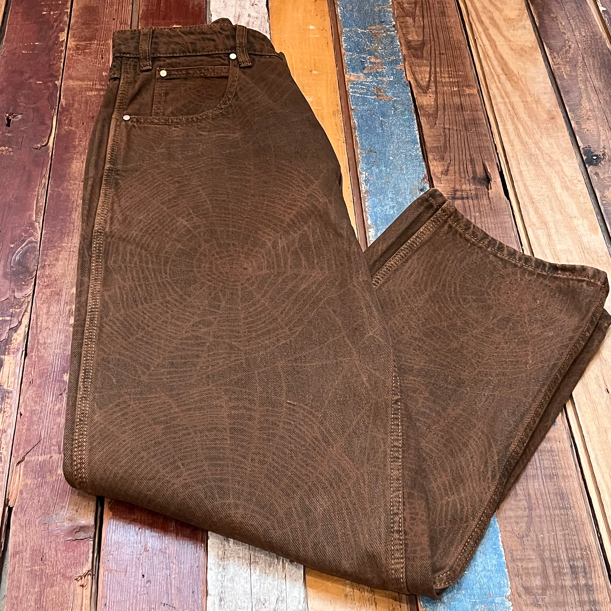 Web Denim Jeans Brown