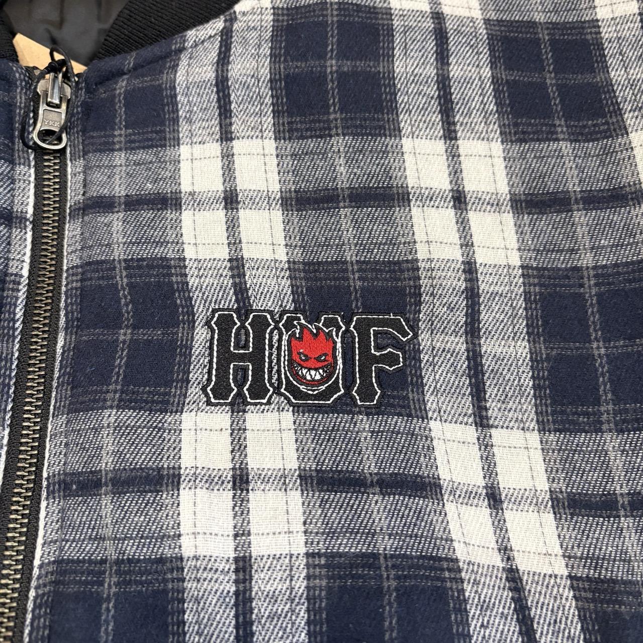 HUF X SPITFIRE Reversible Plaid Jacket - (NAVY/BLACK)