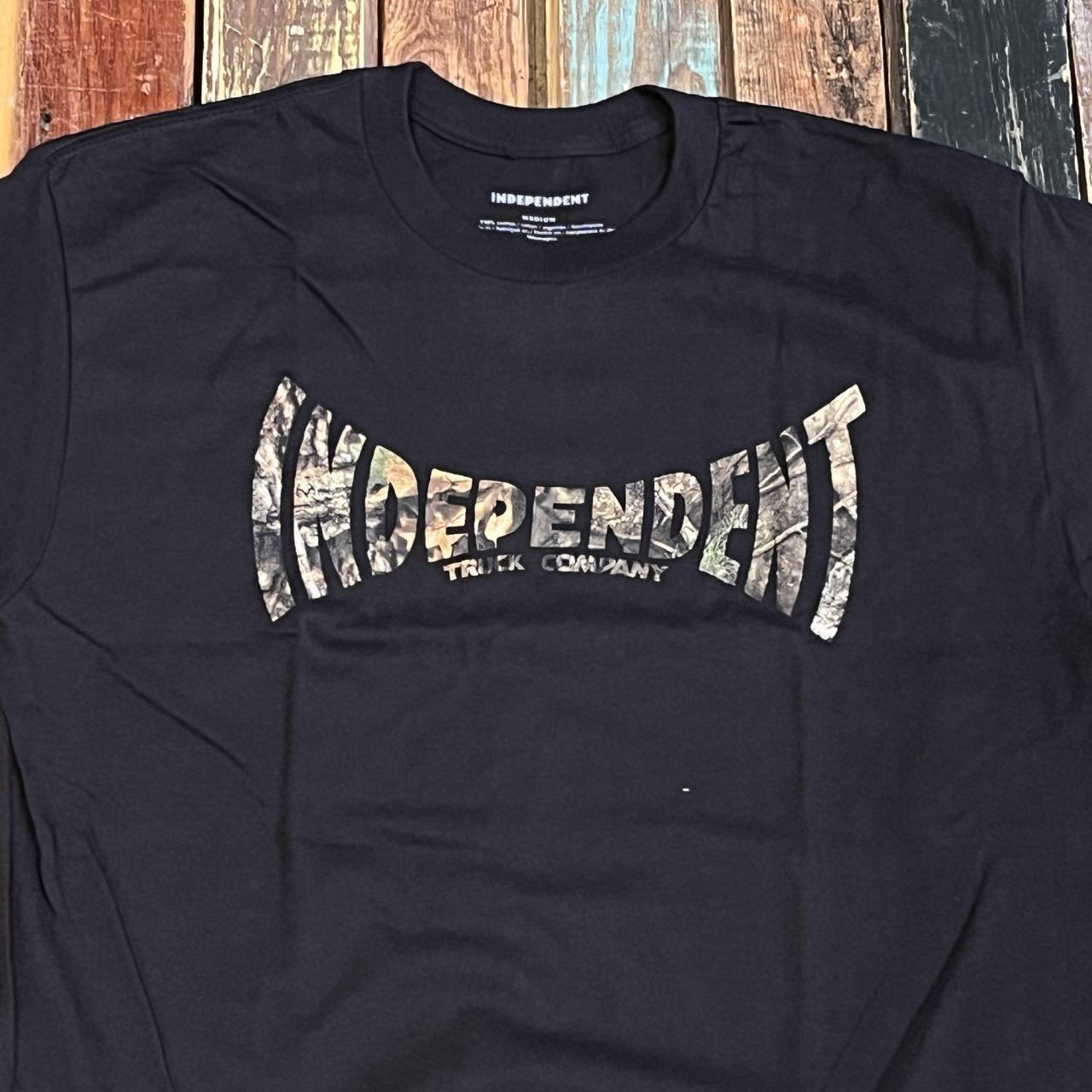 Independent Span S/S Heavyweight T-Shirt Black/Realtree