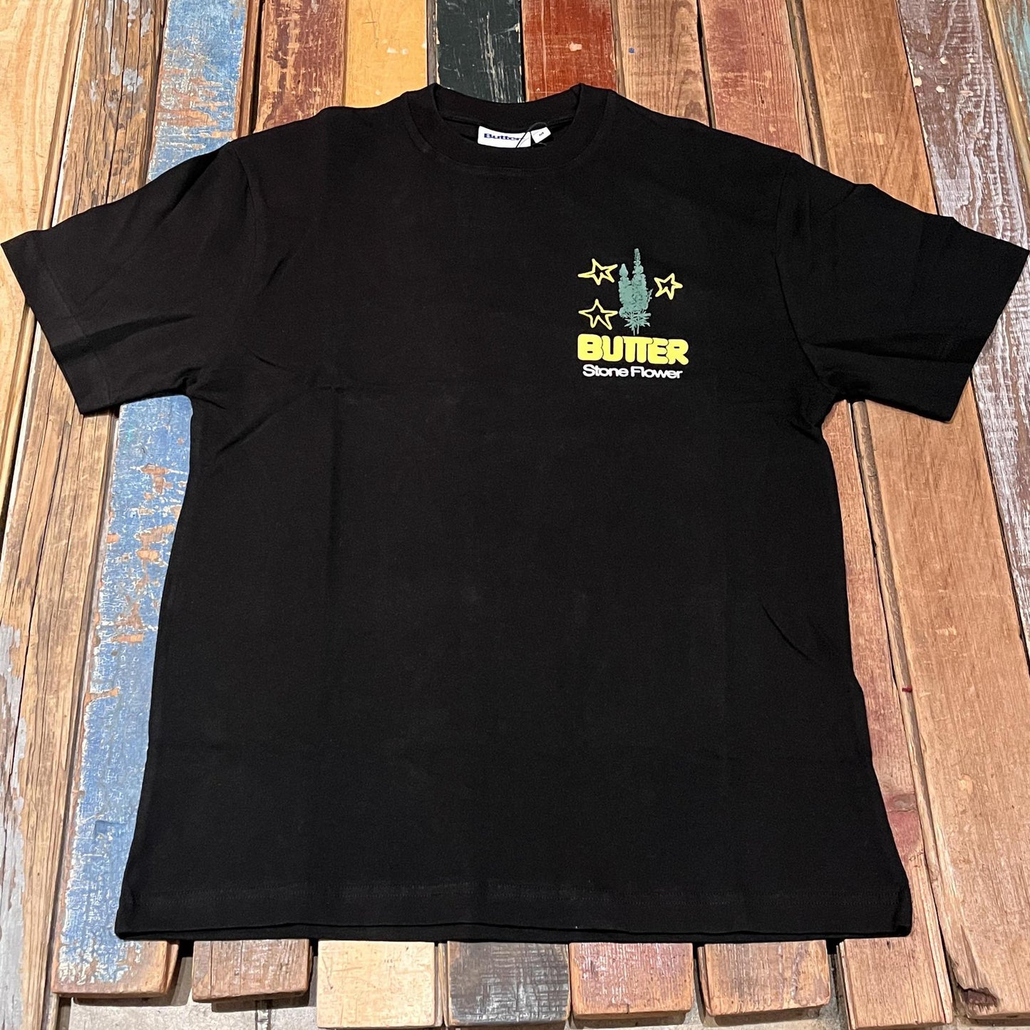 Stone Flower Tee Black