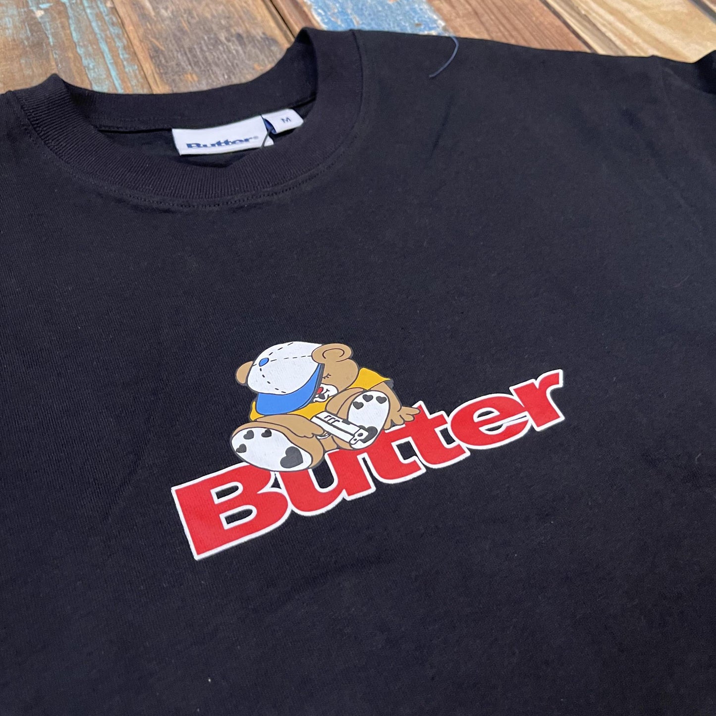 Teddy Logo Tee Black