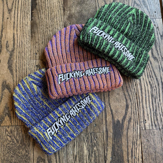 Fucking Awesome Reflective Stripe Beanie