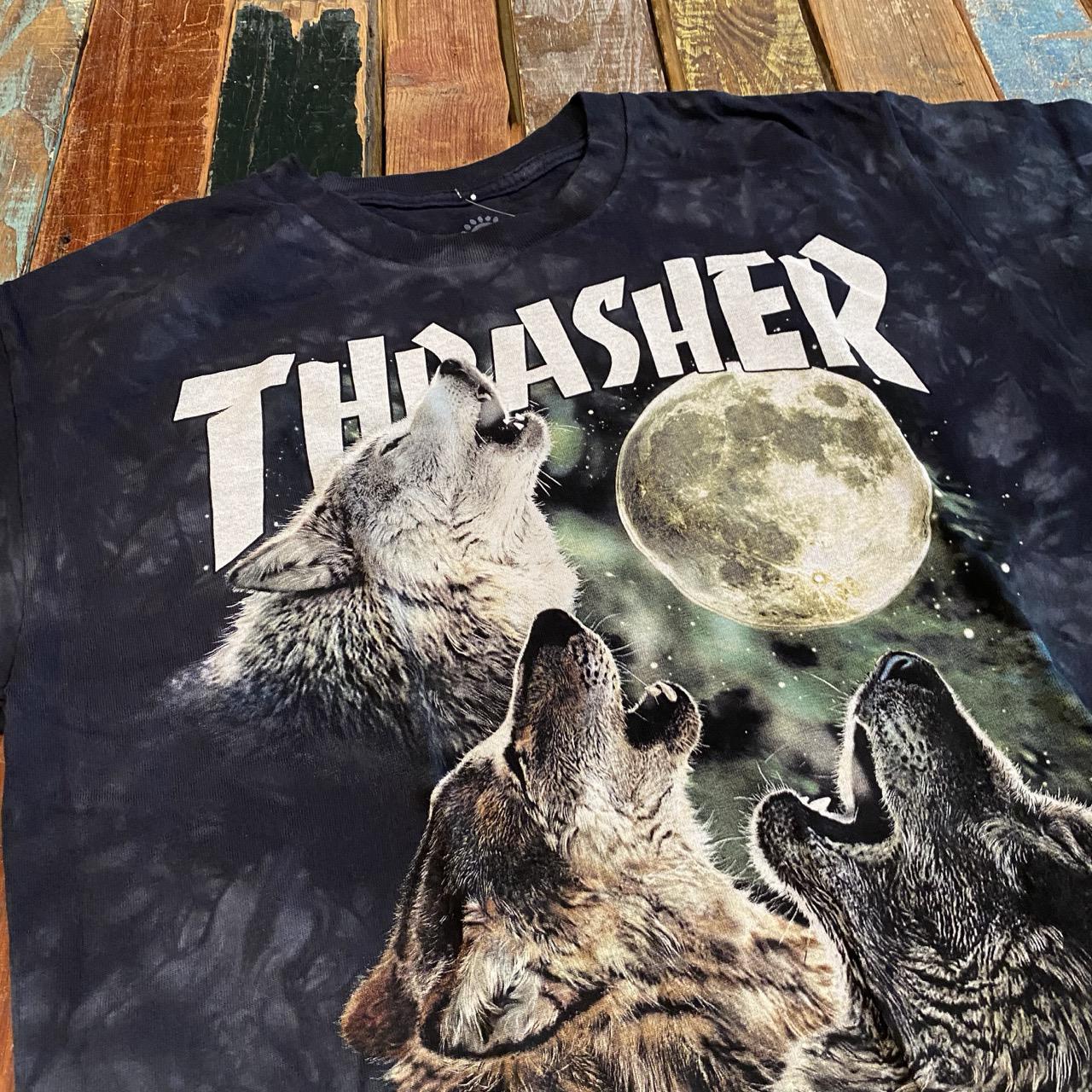 Thrasher Wolves Tee Shirt (Green)