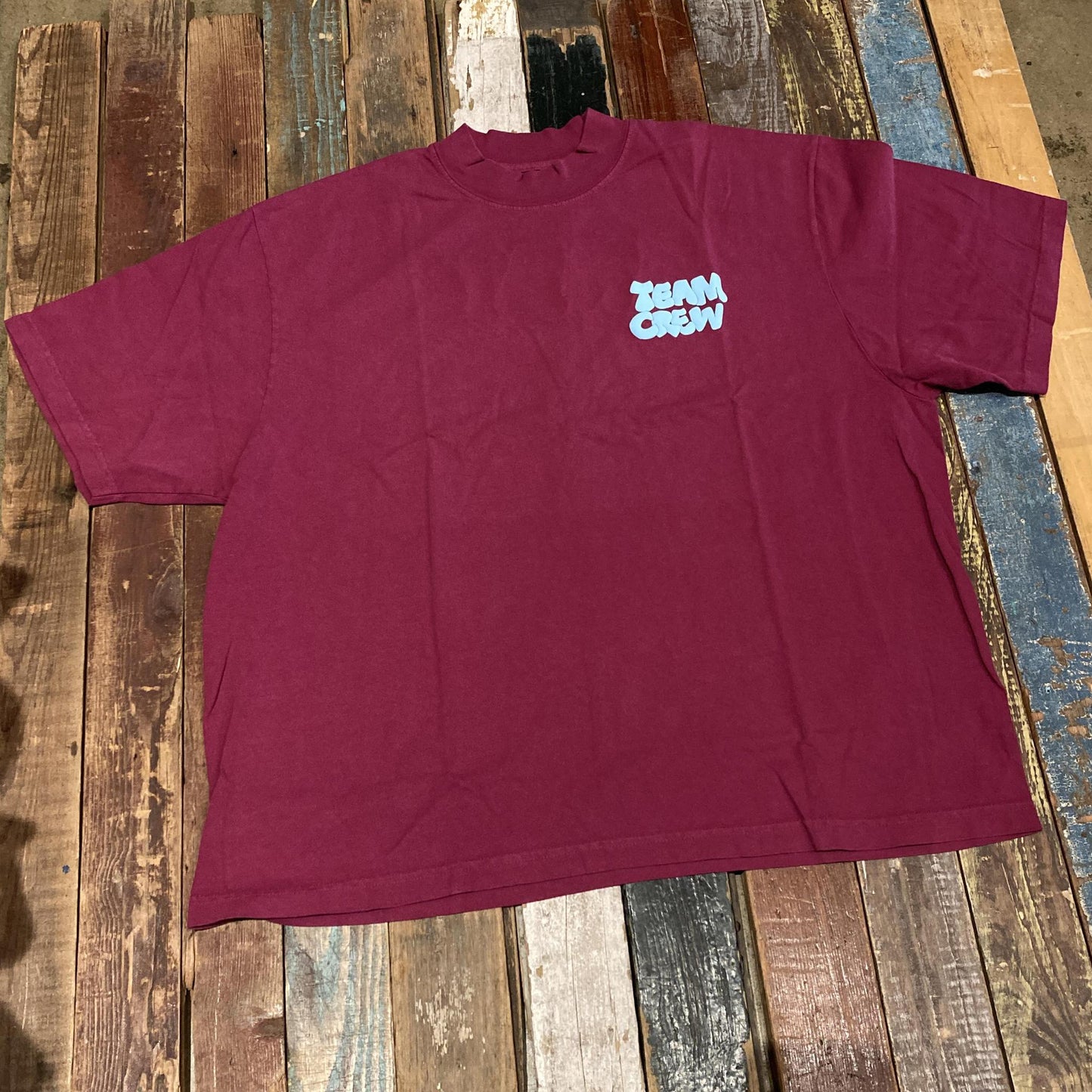 IRAK Ruby Puff Mock Neck Tee