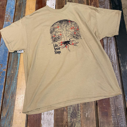 Late Night Stars Life Tree (Red/Brown) T-Shirt