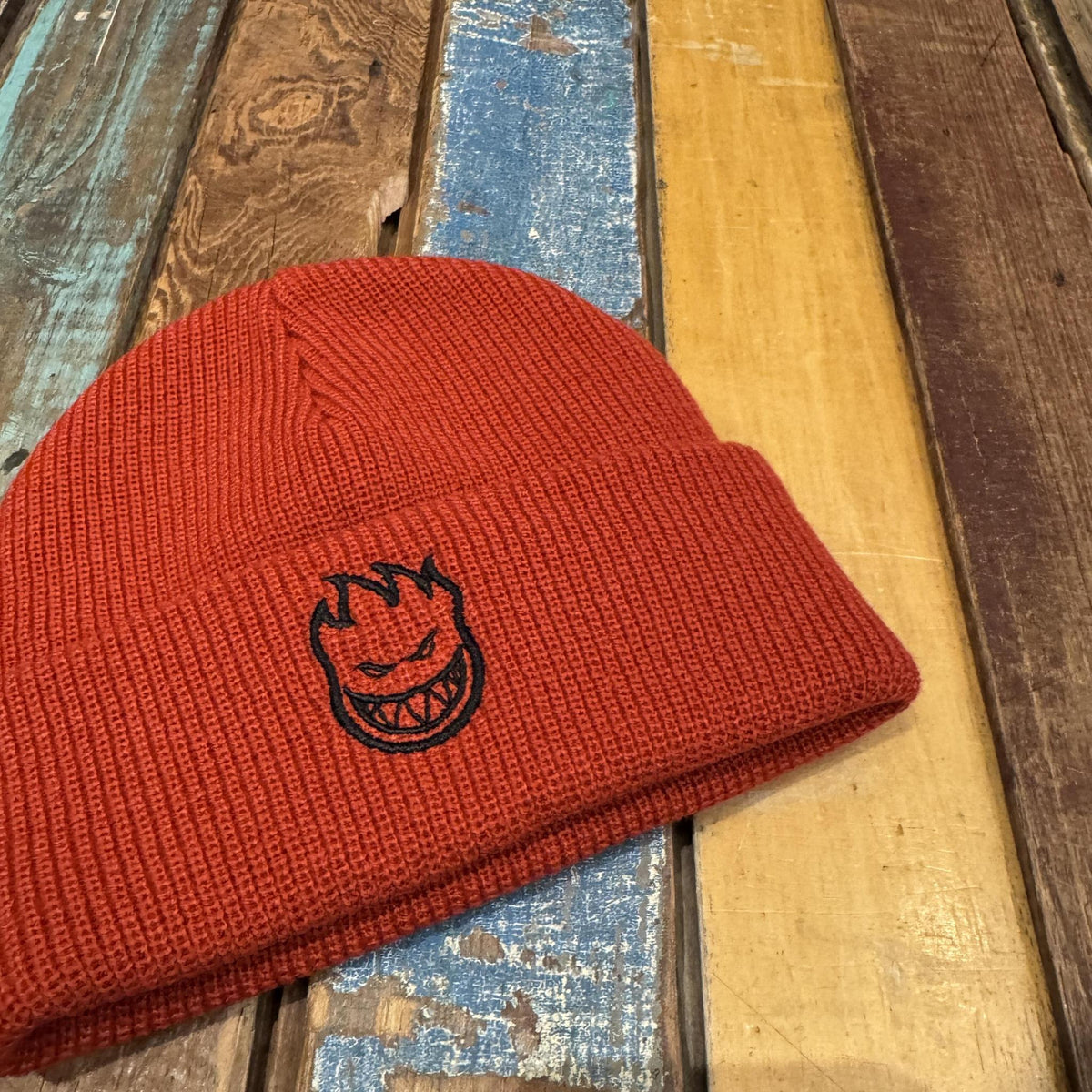 Spitfire Bighead Cuffed Beanie (RED/BLK)