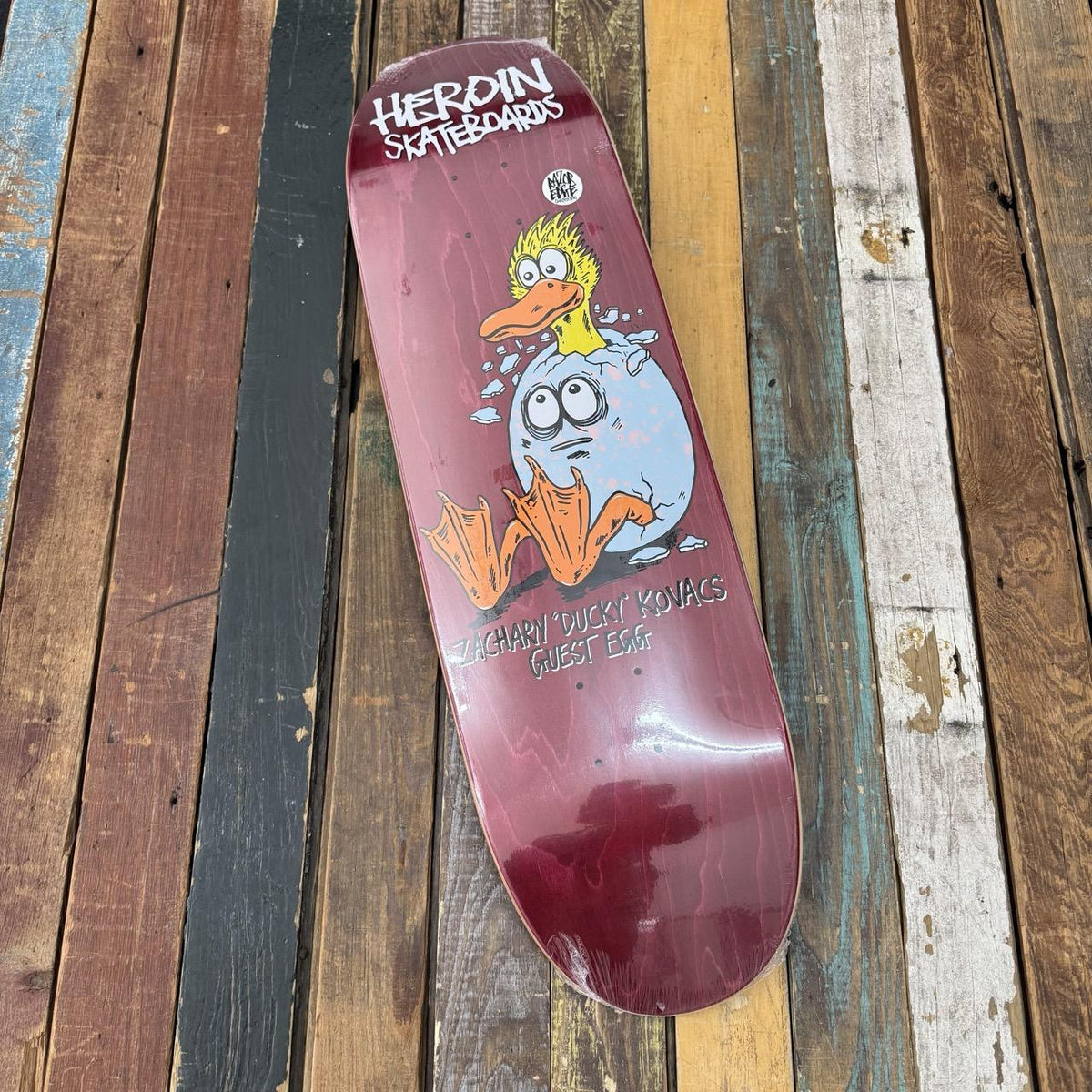 Heroin Skateboards Ducky Guest Egg 9.125"