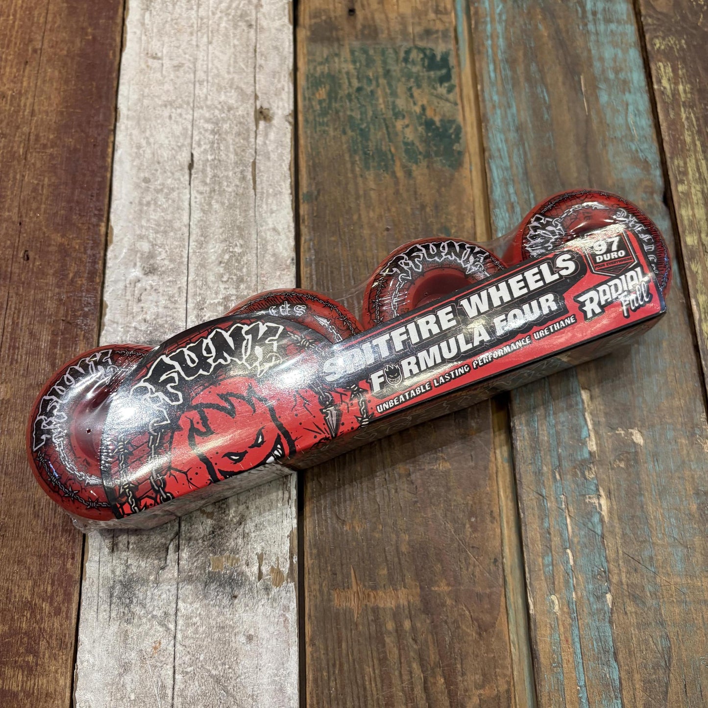 Spitfire F497 T-FUNK RAW Radial Full RED 57mm