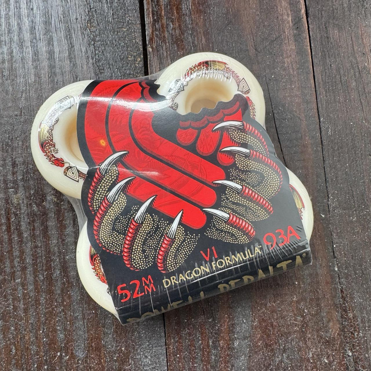 Powell DRAGON FORMULA RED 93A 52X31MM OFF WHITE