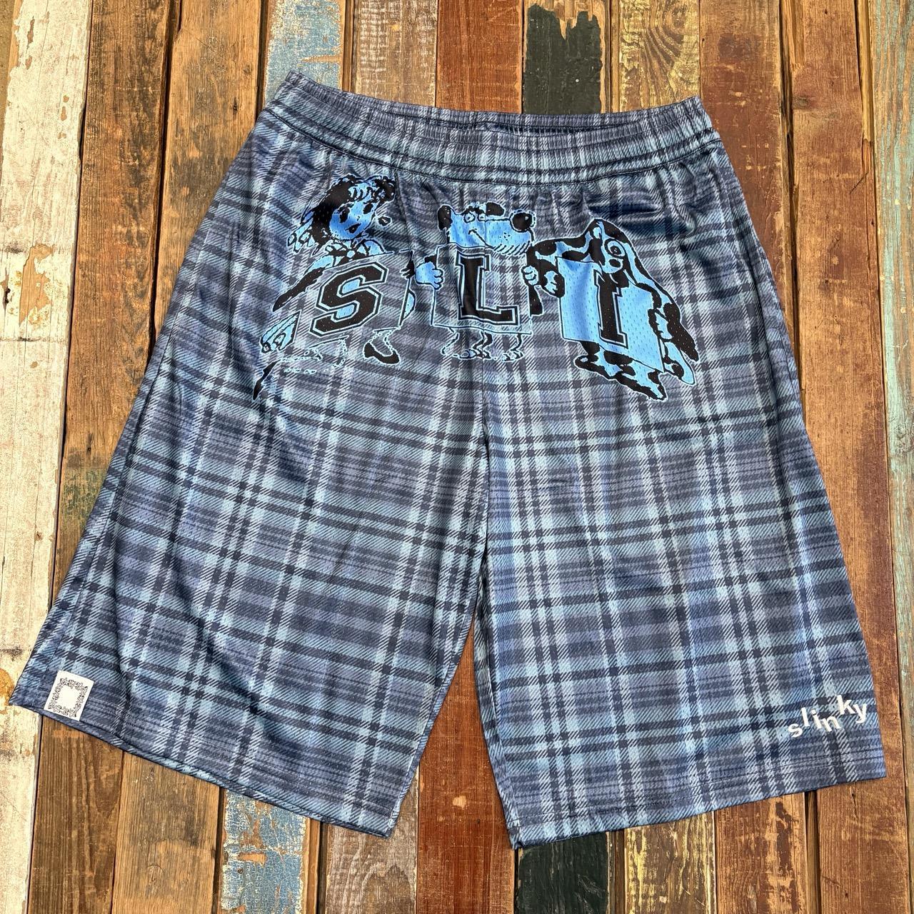 Slinky 2020 Picco Mesh Short (Blue Plaid)