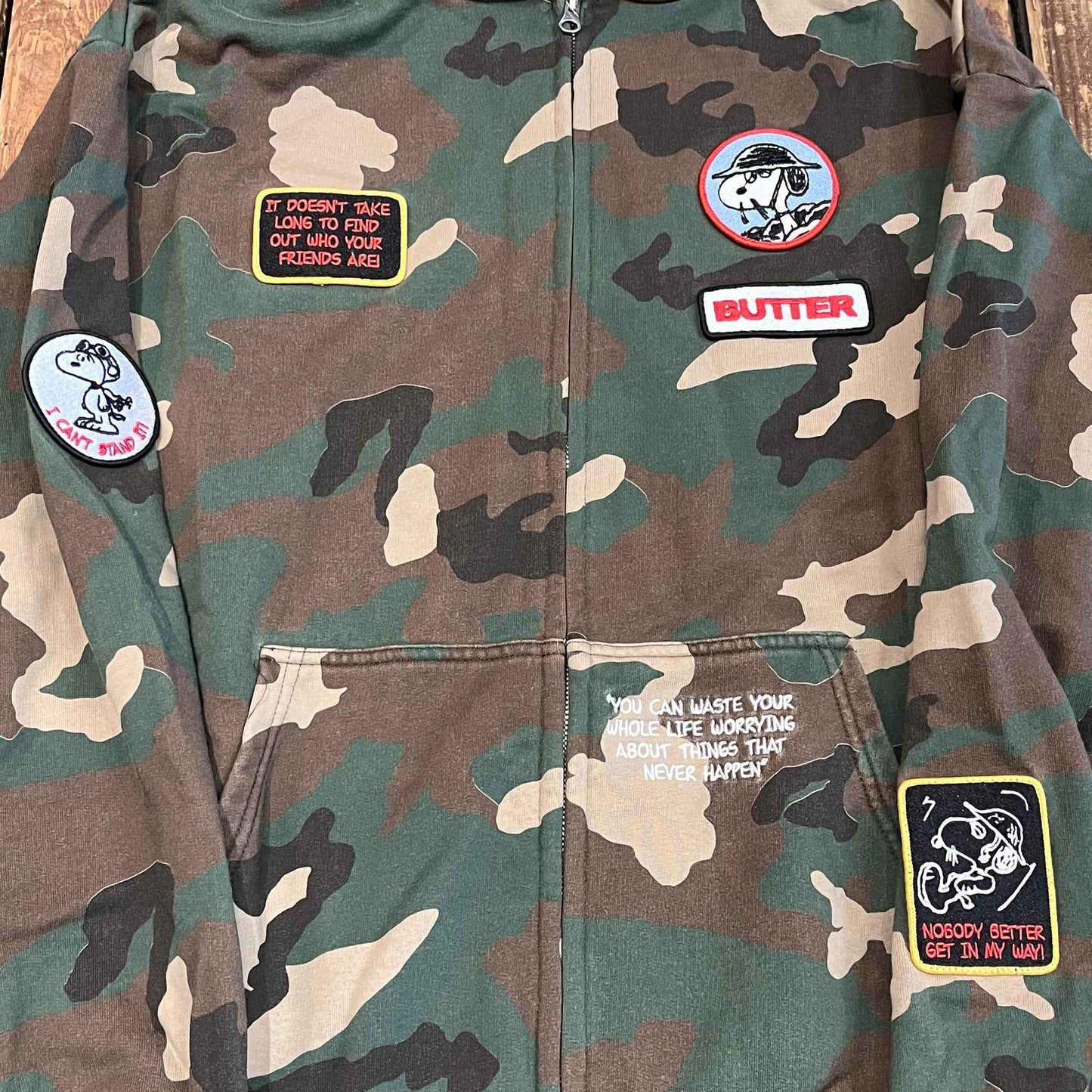 Patches Zip-Thru Hood
