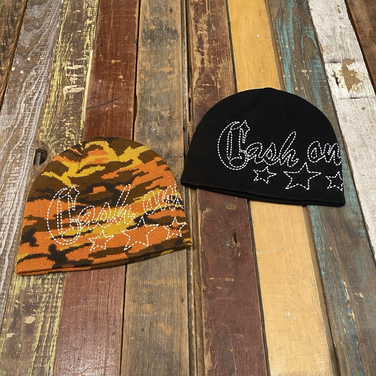 Cash Only Strip Skully Beanie