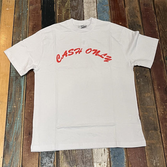 Cash Only Stencil Logo Tee