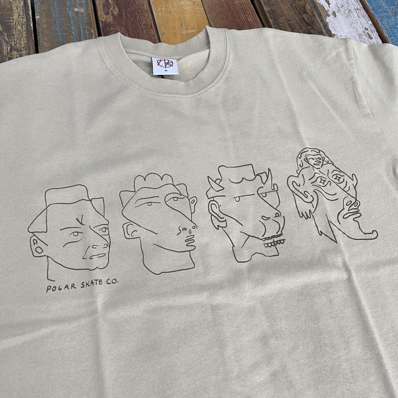 Polar Contrast Tee | 8 Heads (Sand/Brown)