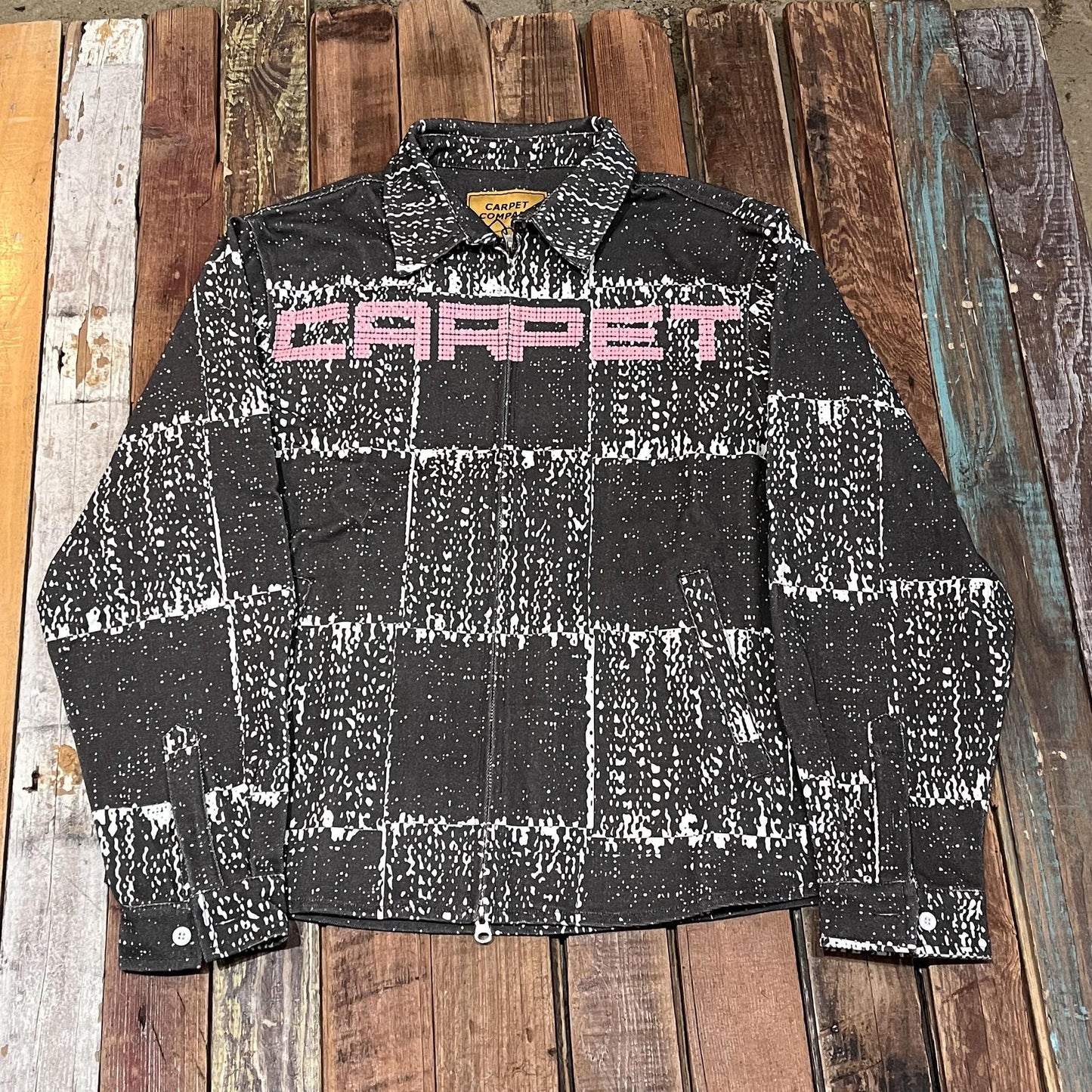 Carpet Company Checker Zip Up