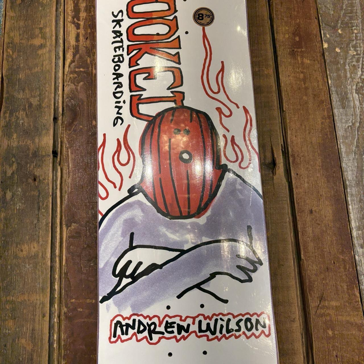 Krooked Skateboards WILSON FIRE MASK 8.75" Deck