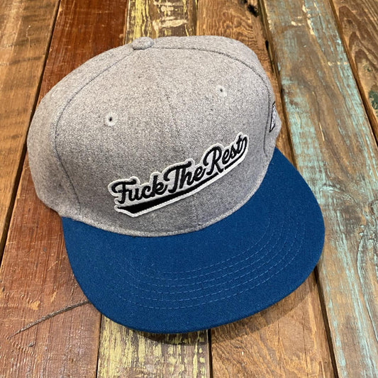 Independent "Fuck The Rest" Team Snapback Hat Grey/Navy