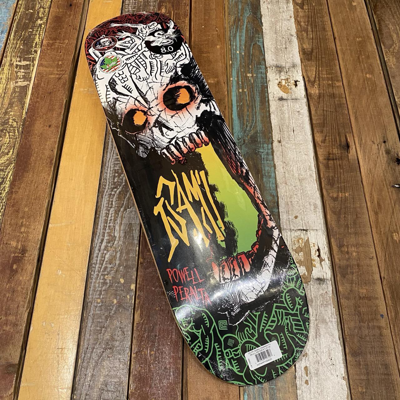 Powell ISAMU YAMAMOTO SKULL Deck 8" X 31.45"