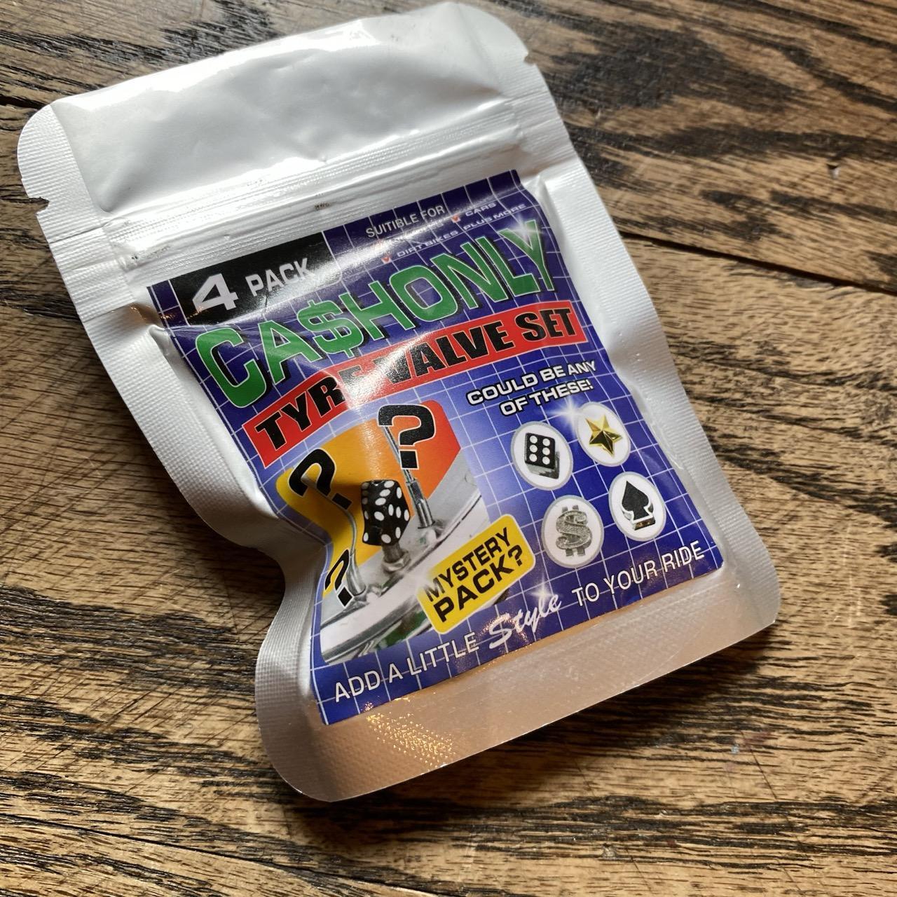 Cash Only Tyre Valve Cap Set