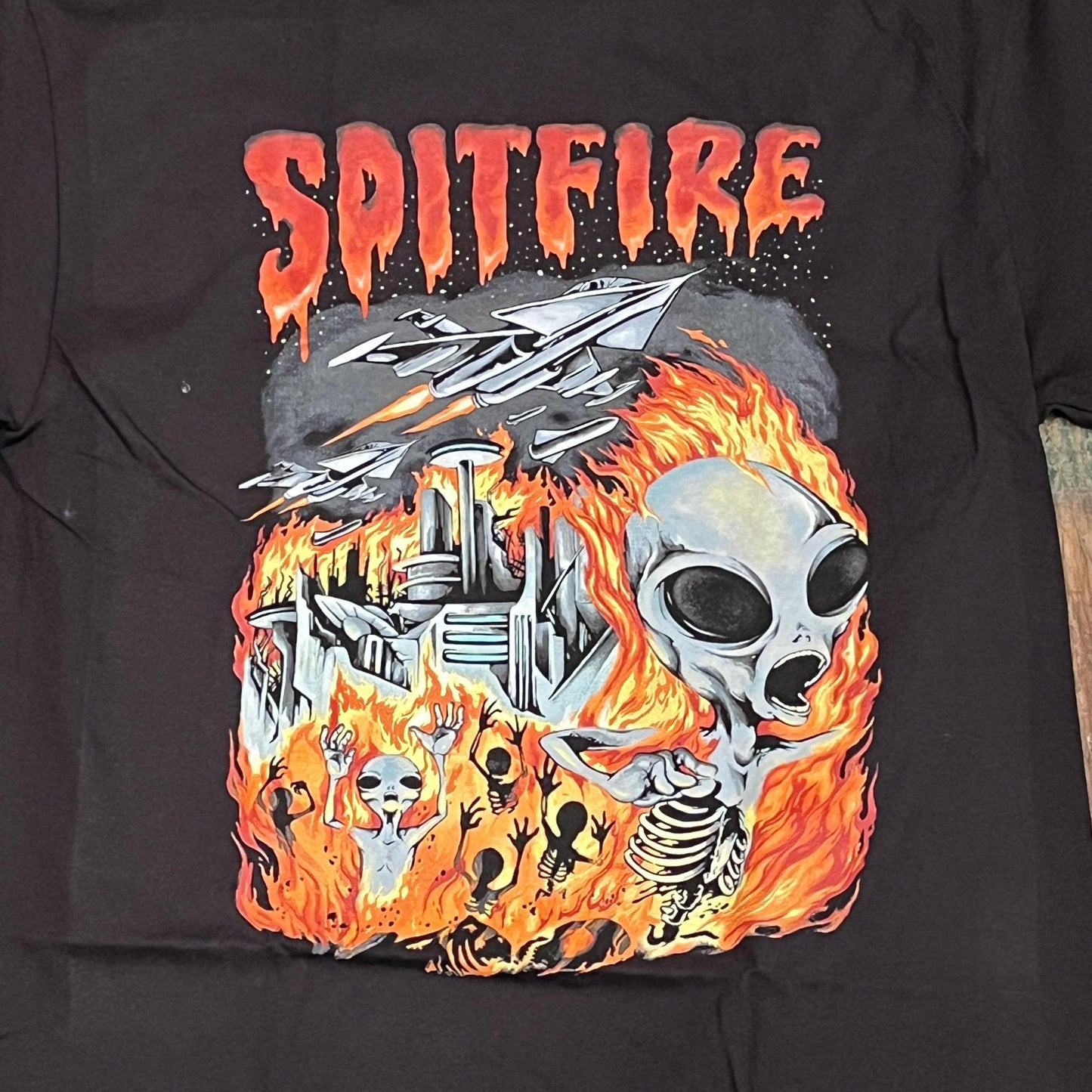 Spitfire Invasion Premium Black Tee