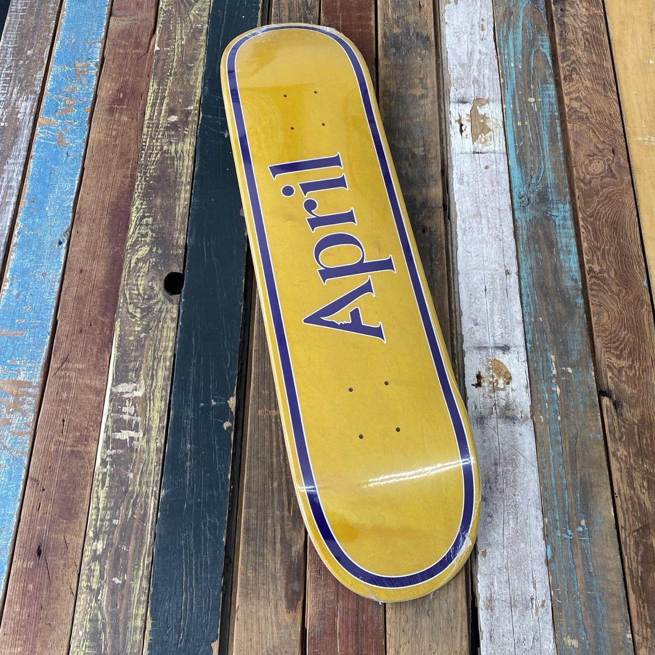 APRIL Skateboards OG Logo Deck (YELLOW/PURPLE)