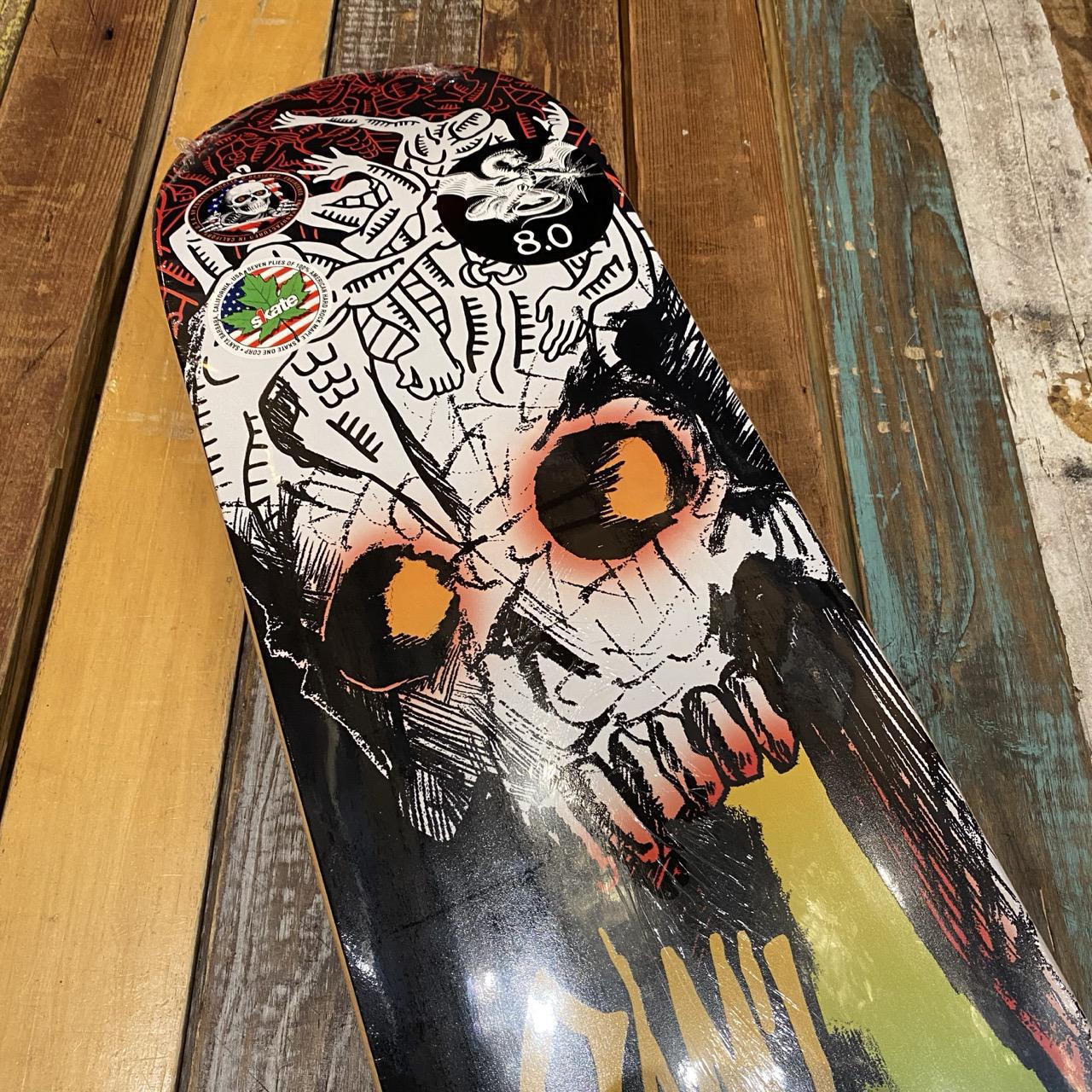 Powell ISAMU YAMAMOTO SKULL Deck 8" X 31.45"