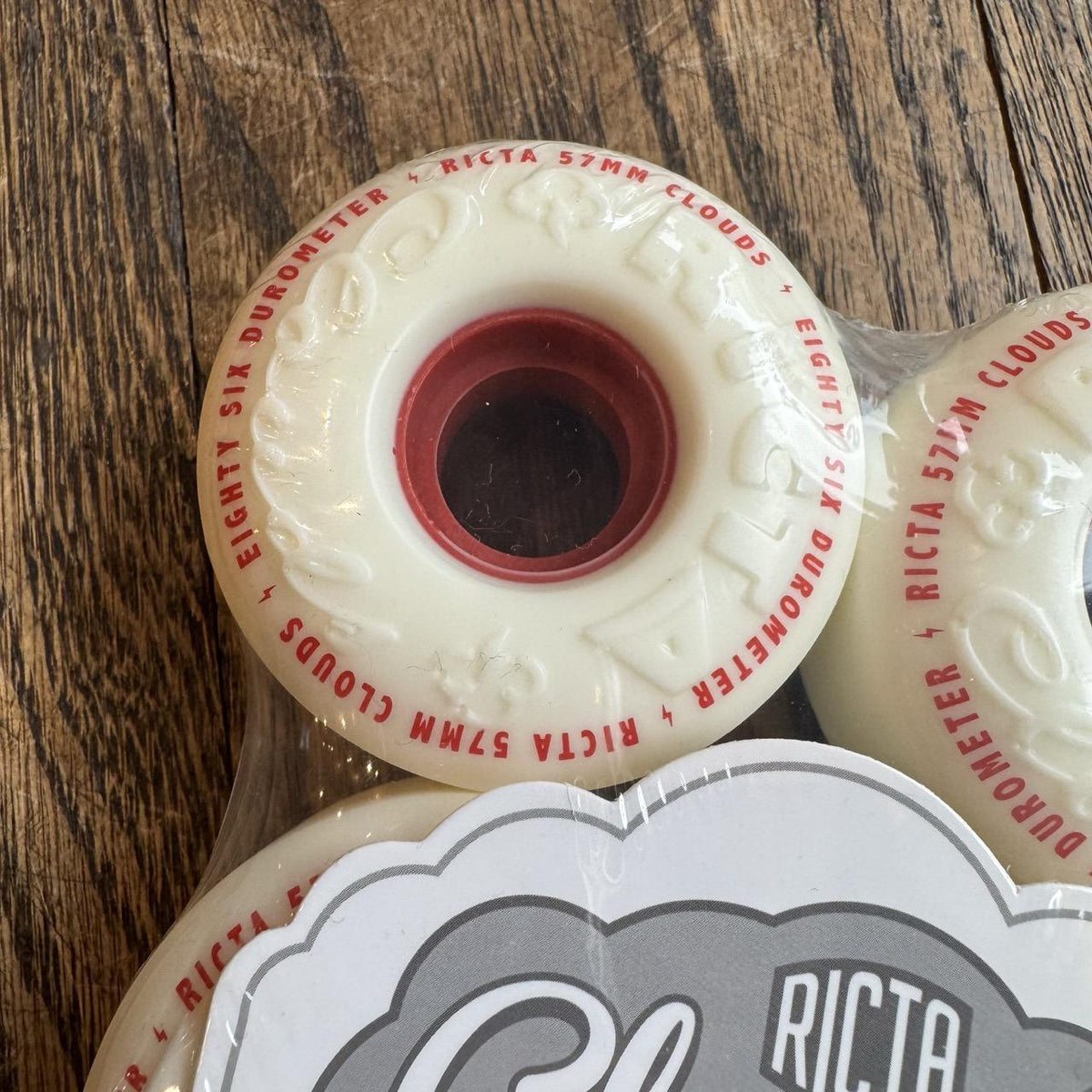 57mm Clouds Red 86a Ricta Wheels
