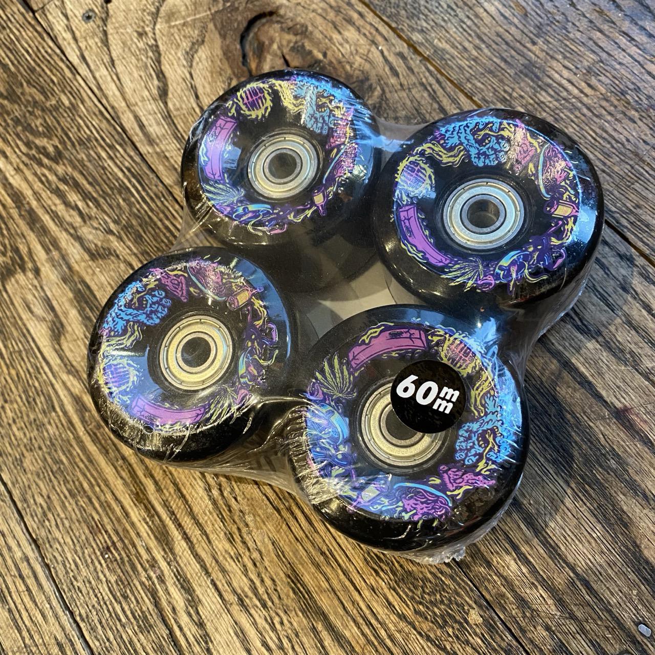 60mm Neon Vomit Limited Edition Light Ups OG Slime Black 78a