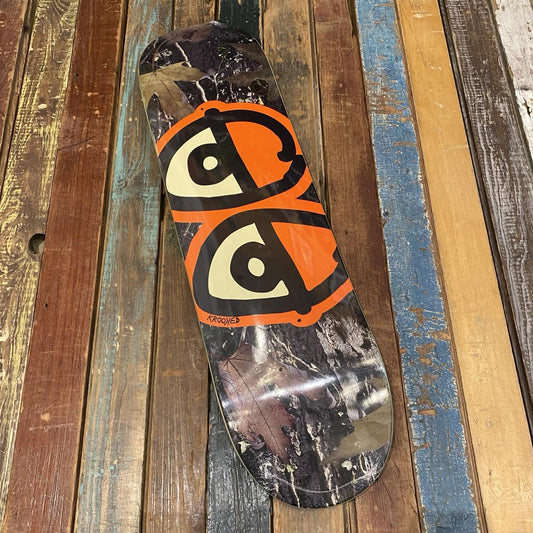Krooked Eyes Camo Orange 8.25" Deck