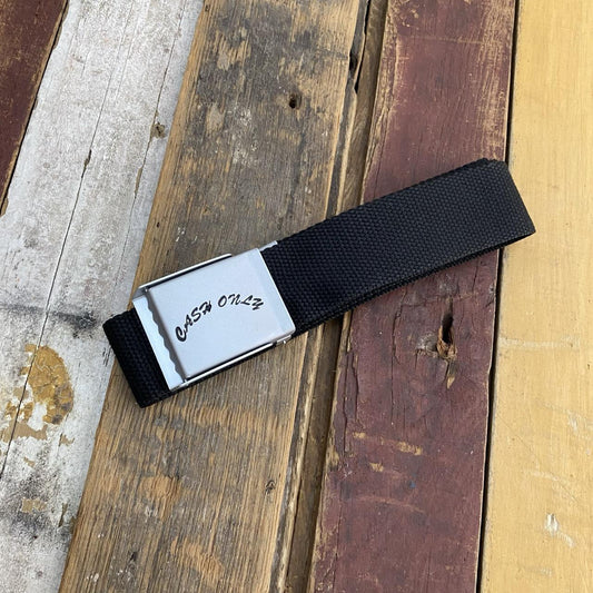 Cash Only Logo Web Belt