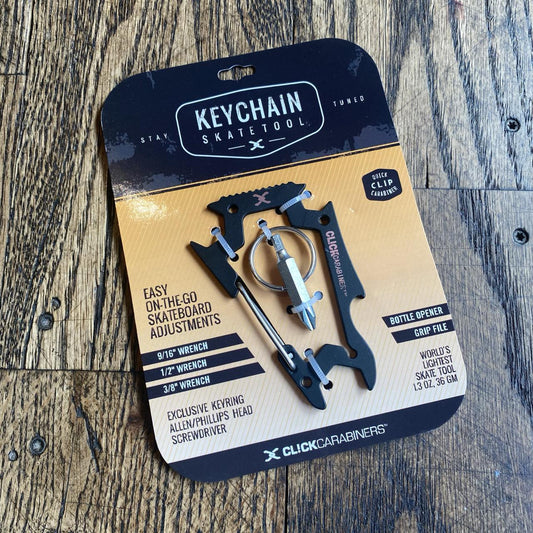 SK8OLOGY Carabiner Keychain Skate Tool (Black)