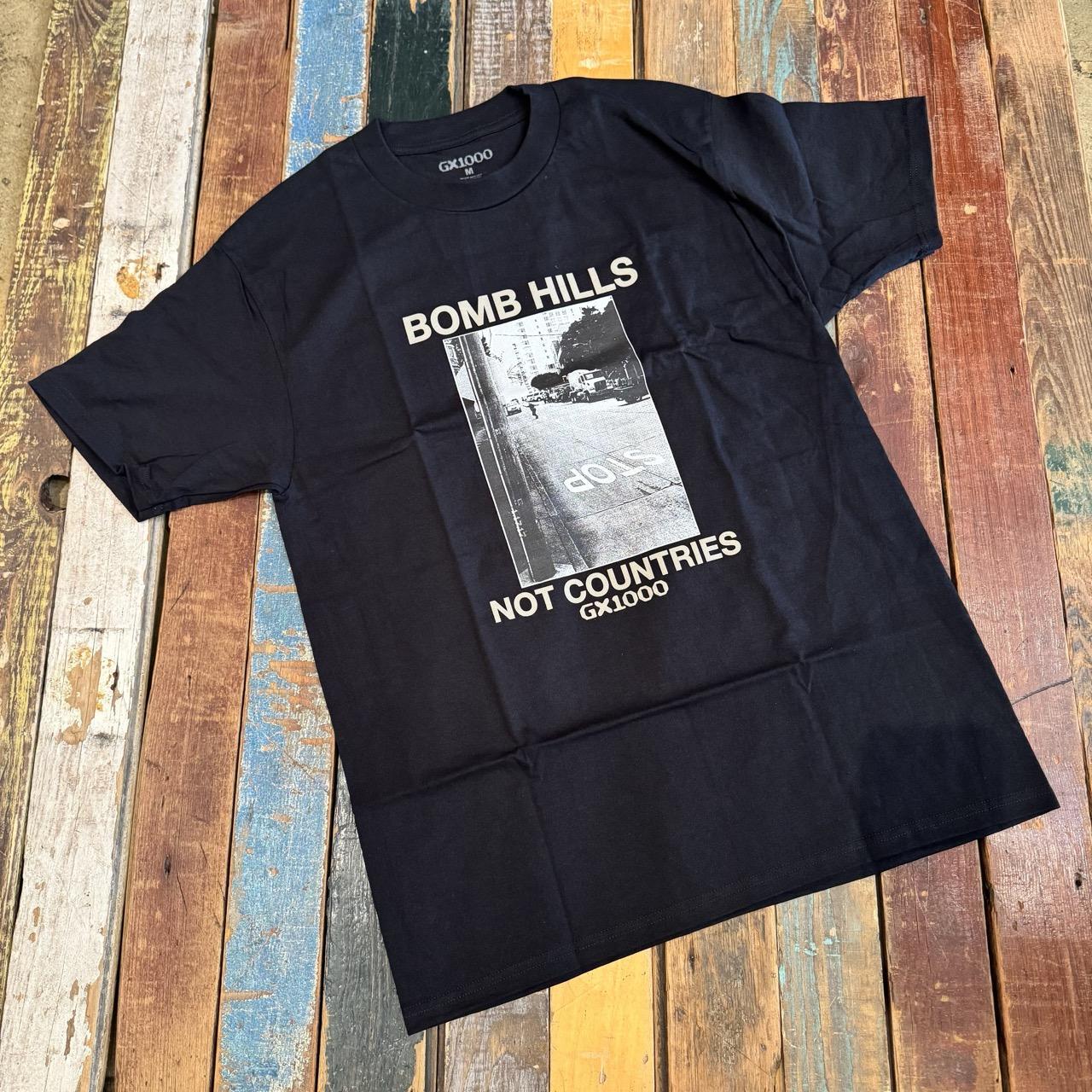 Bomb Hills Not Countries Tee - Black w/ Grey Font