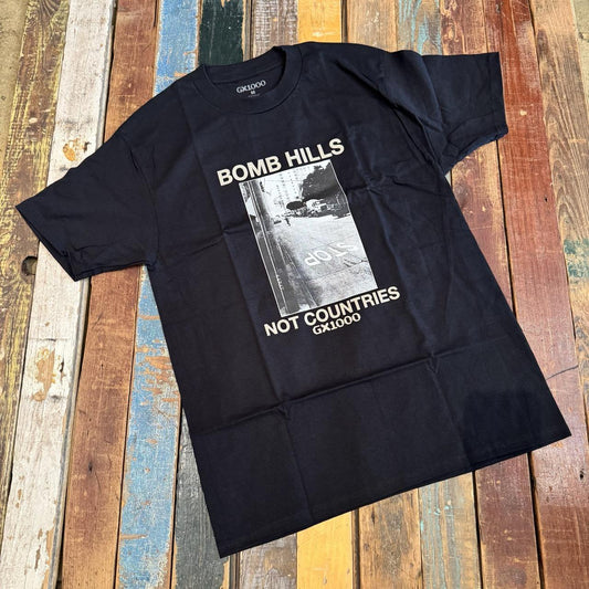 Bomb Hills Not Countries Tee - Black w/ Grey Font