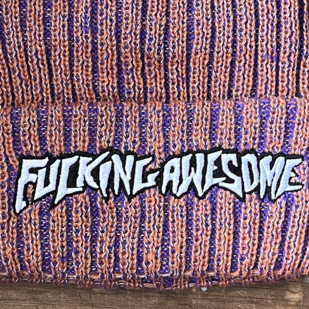 Fucking Awesome Reflective Stripe Beanie