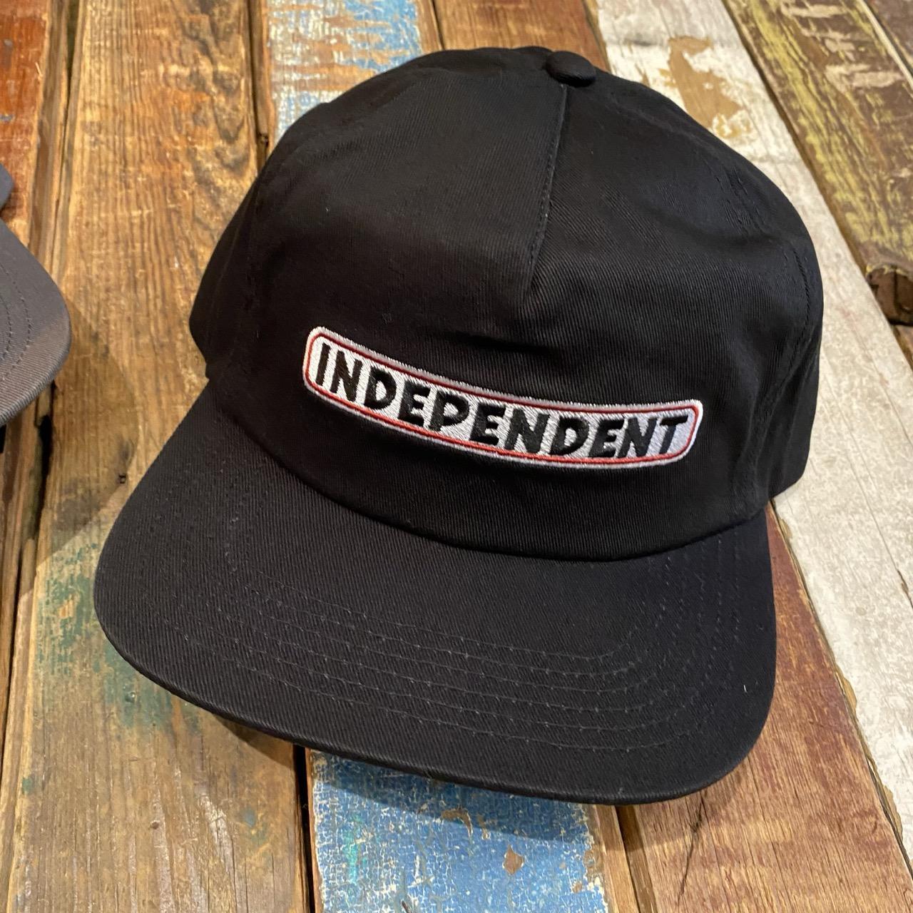 Independent Bar Logo Snapback Unstructured Hat