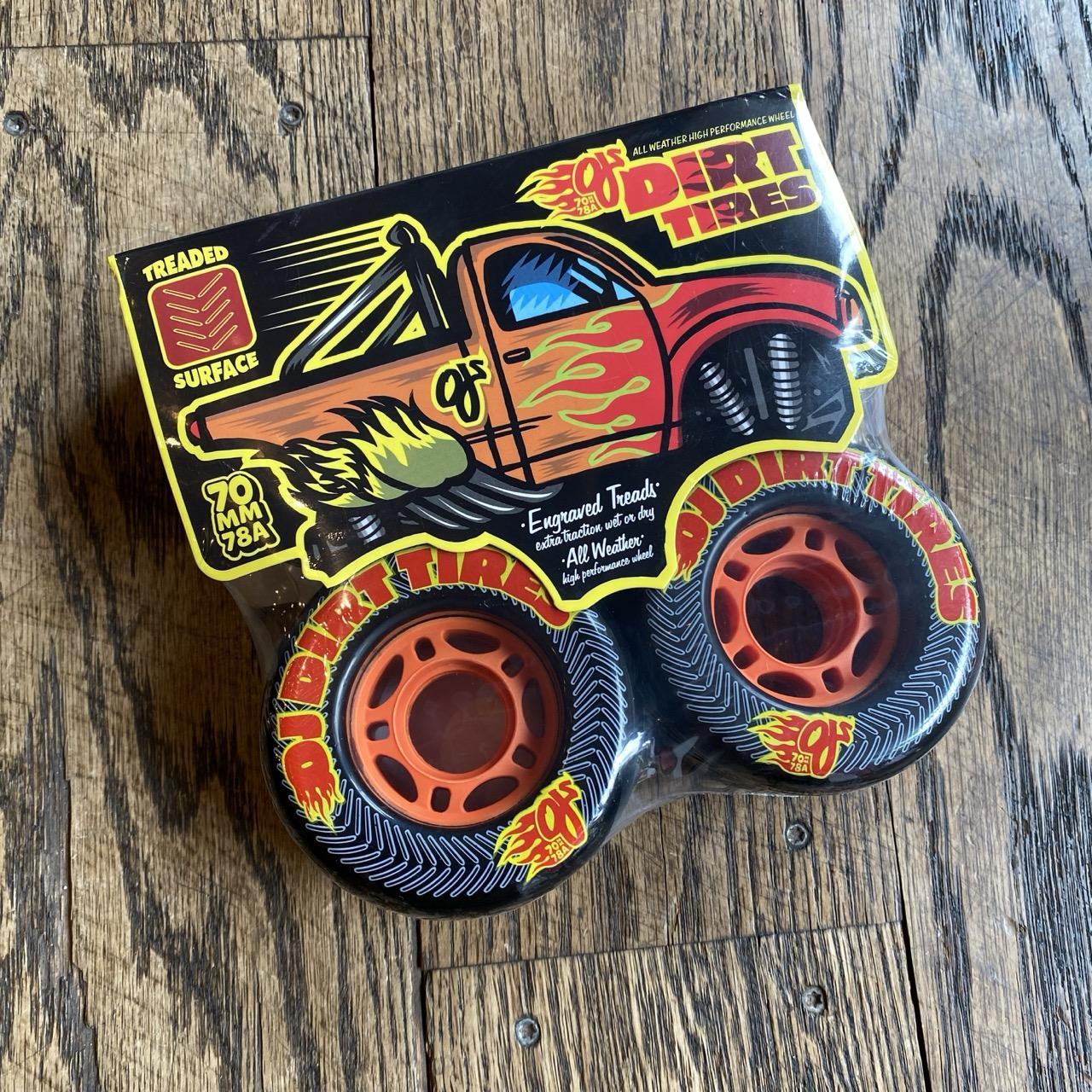 70mm Dirt Tires Thunder Juice Black 78a OJ Wheels